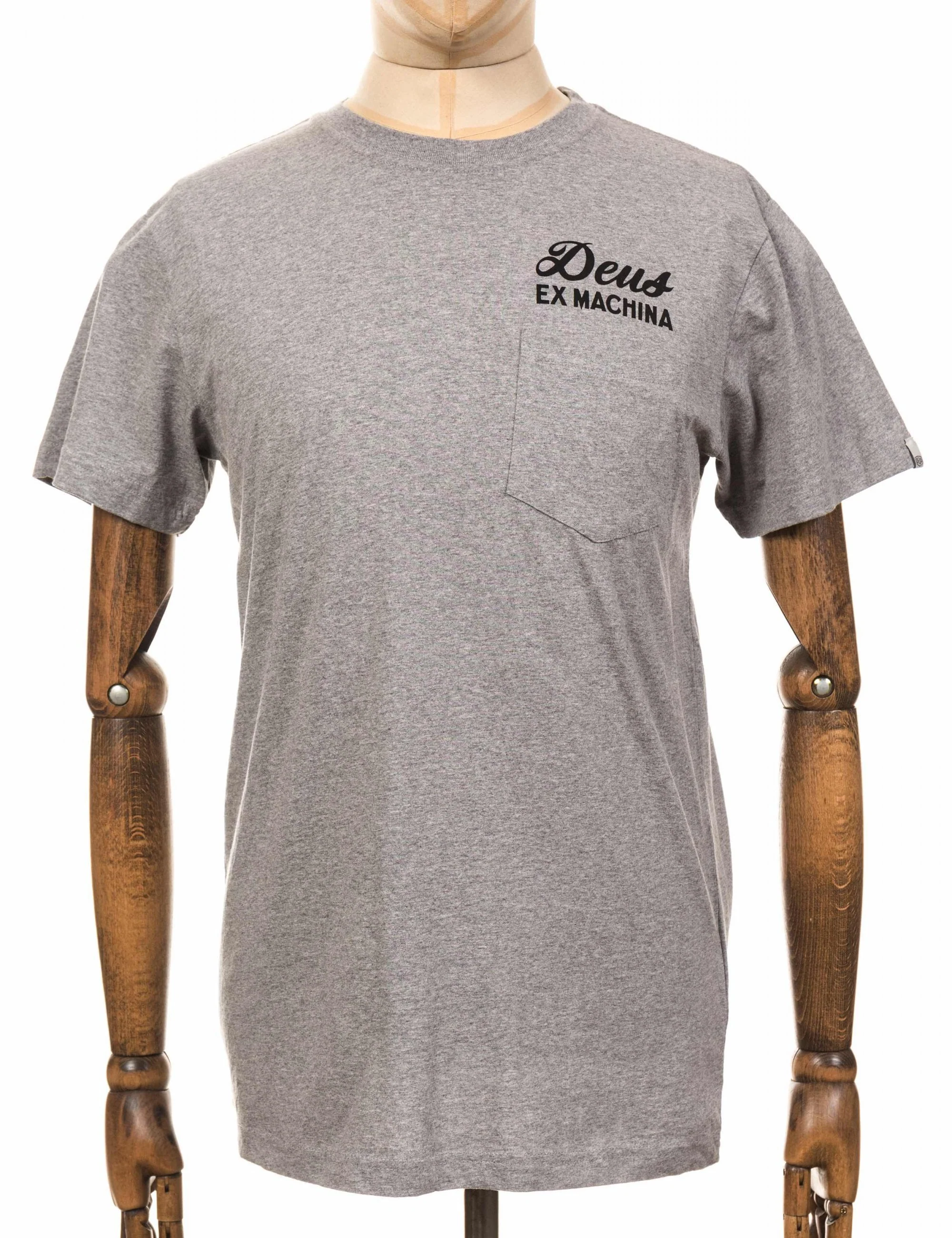 Tokyo Address Pocket T-Shirt - Grey Heather - Image 3