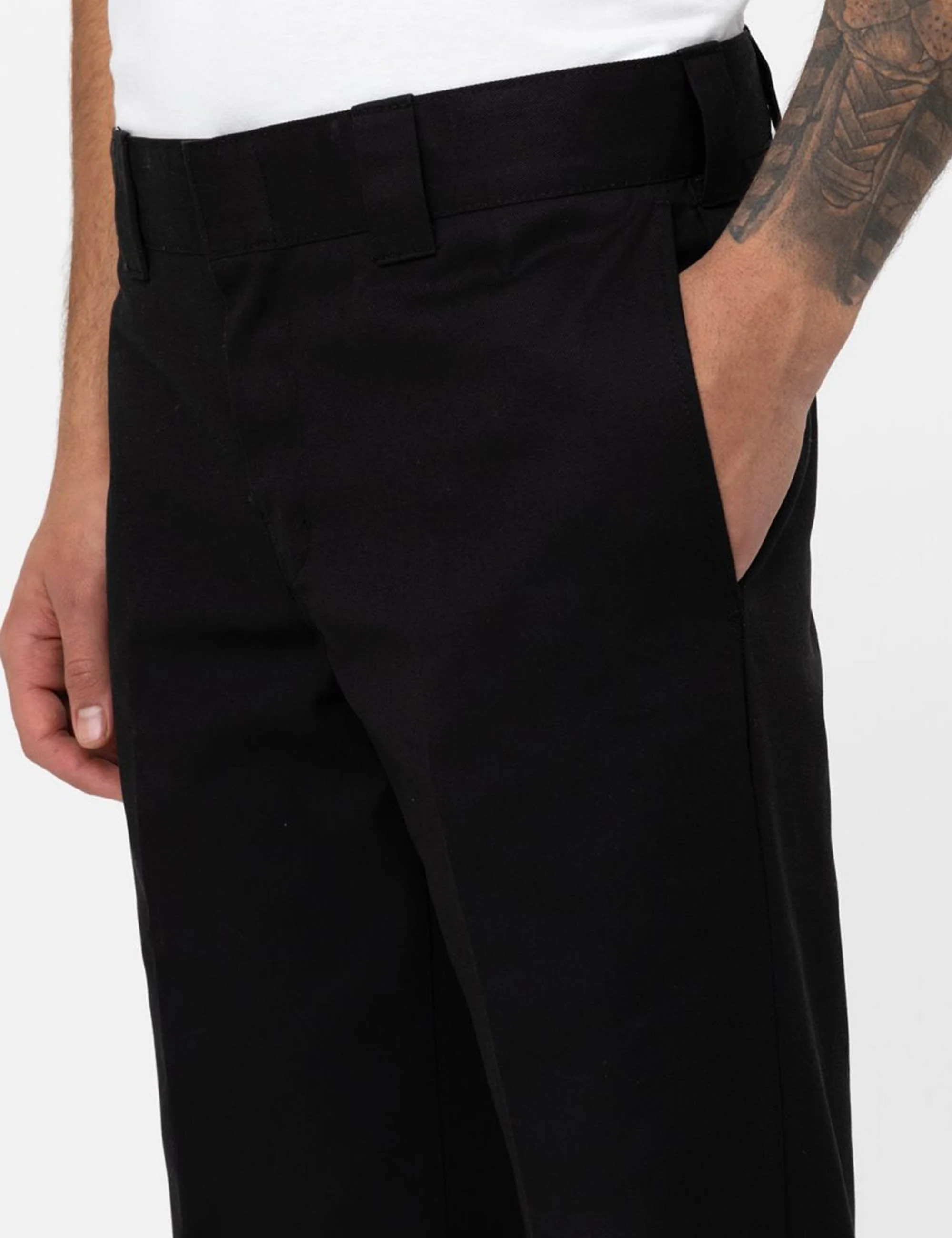 873 Slim Straight Fit Work Pant - Black - Image 7