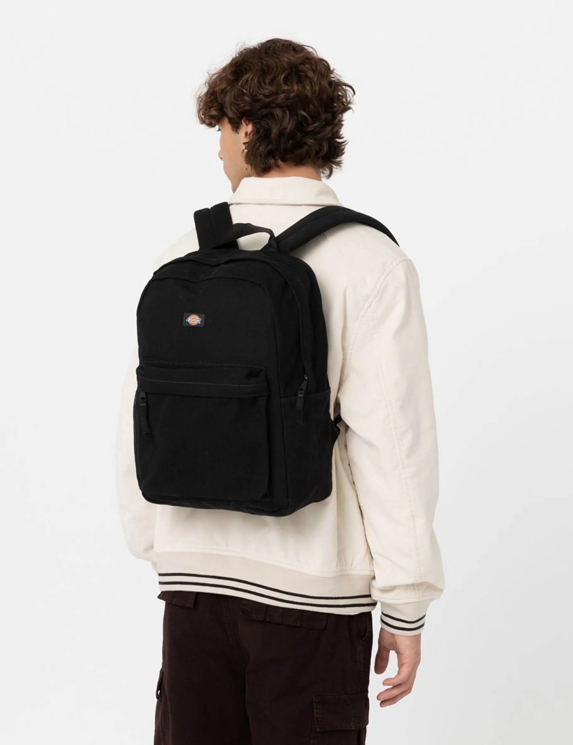 Canvas Backpack - Black - Image 2