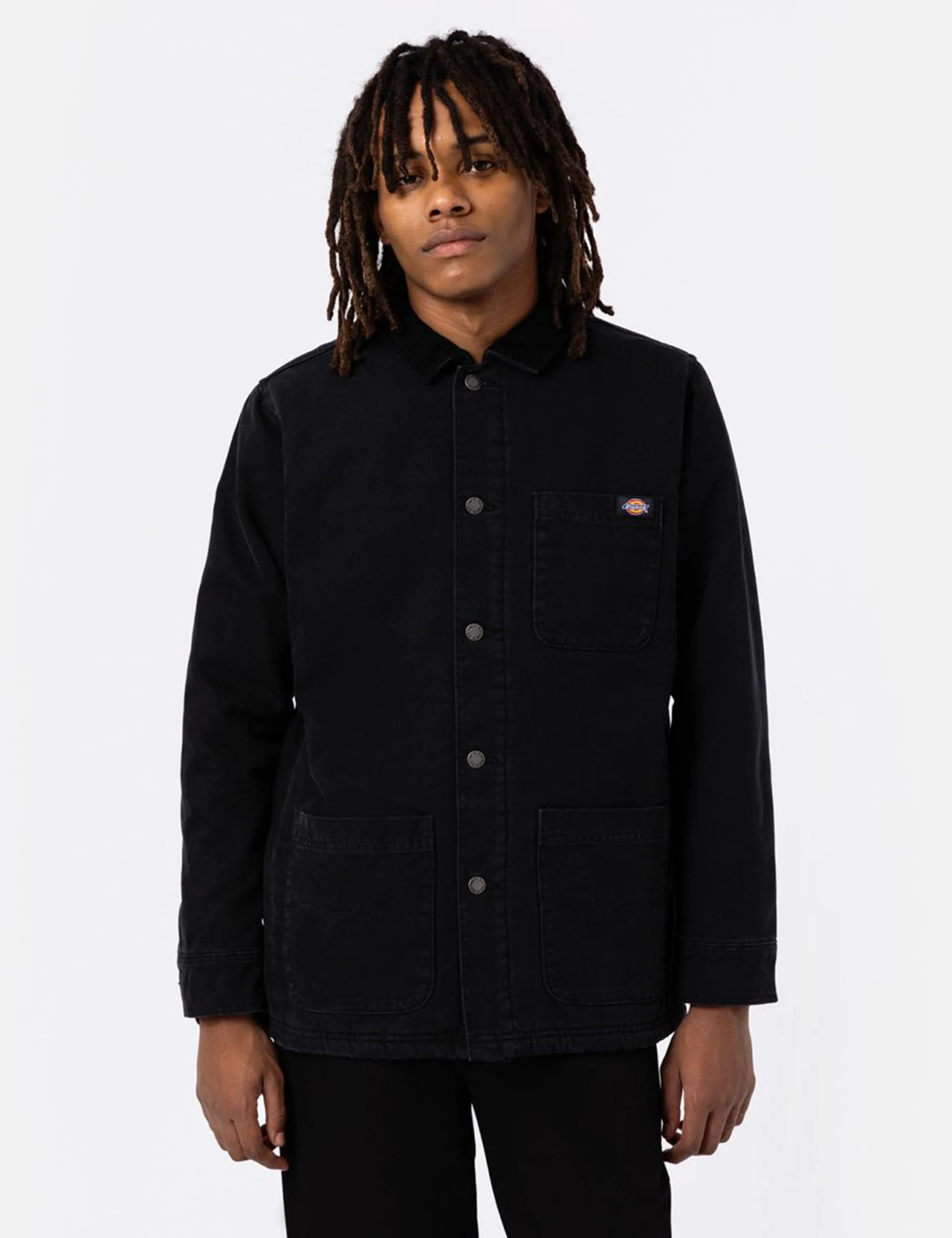 Chore Fleece Lined Chore Coat - Black - Image 2