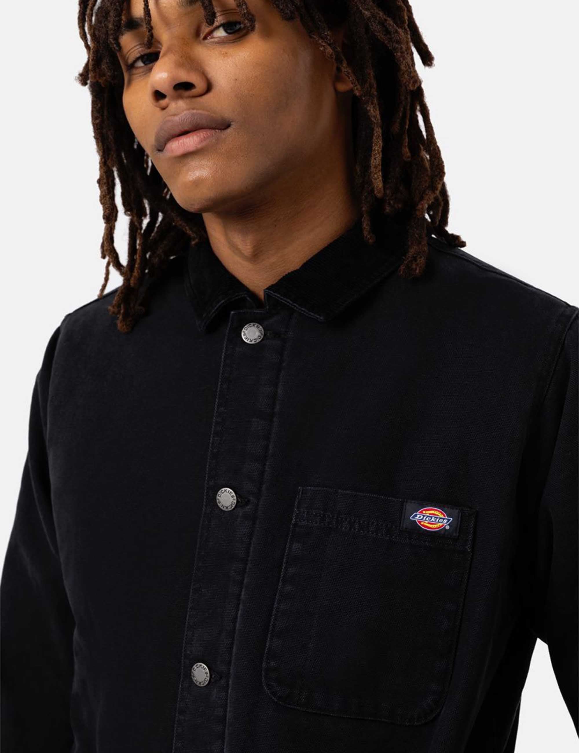 Chore Fleece Lined Chore Coat - Black - Image 6