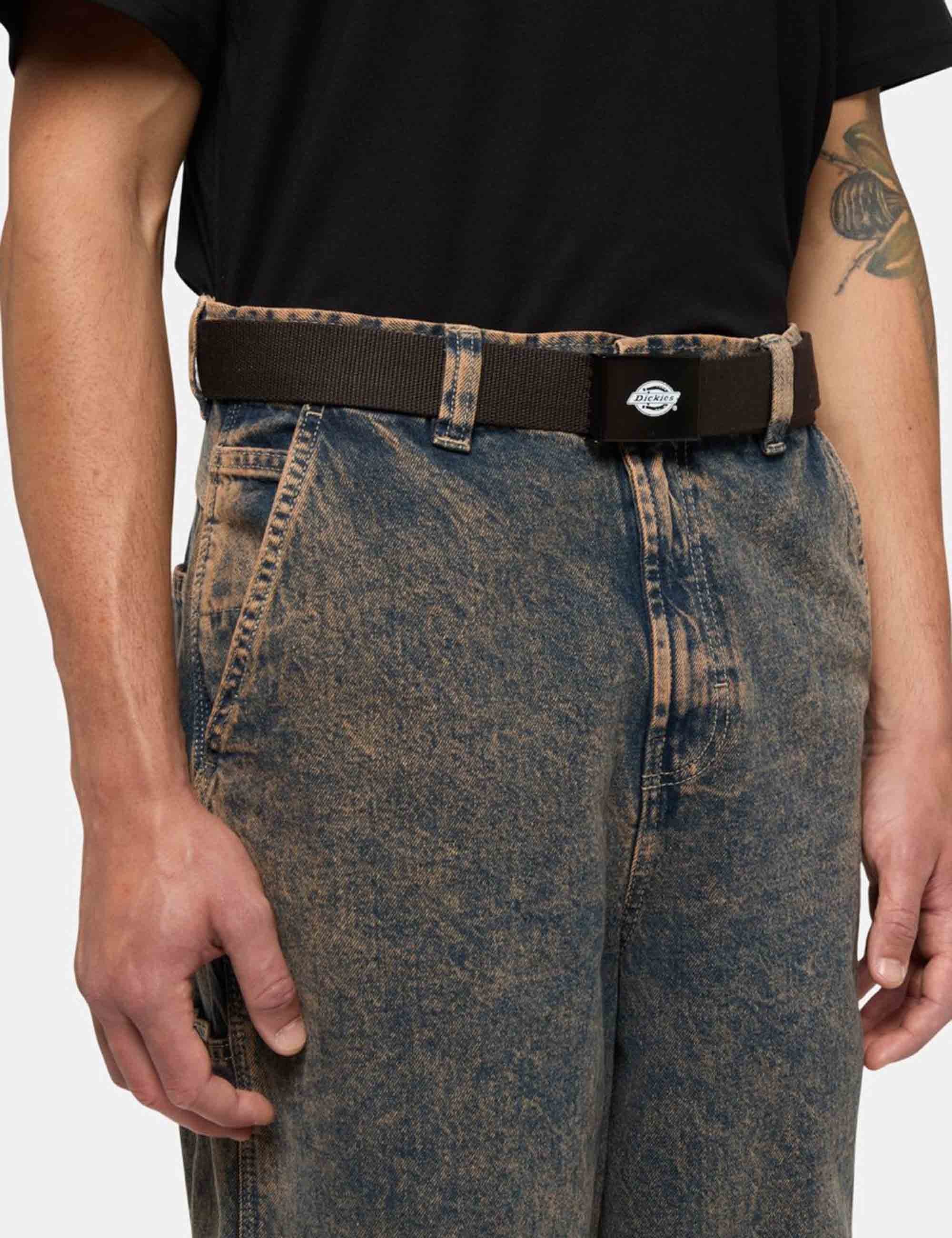 Orcut Canvas Web Belt - Dark Brown - Image 3