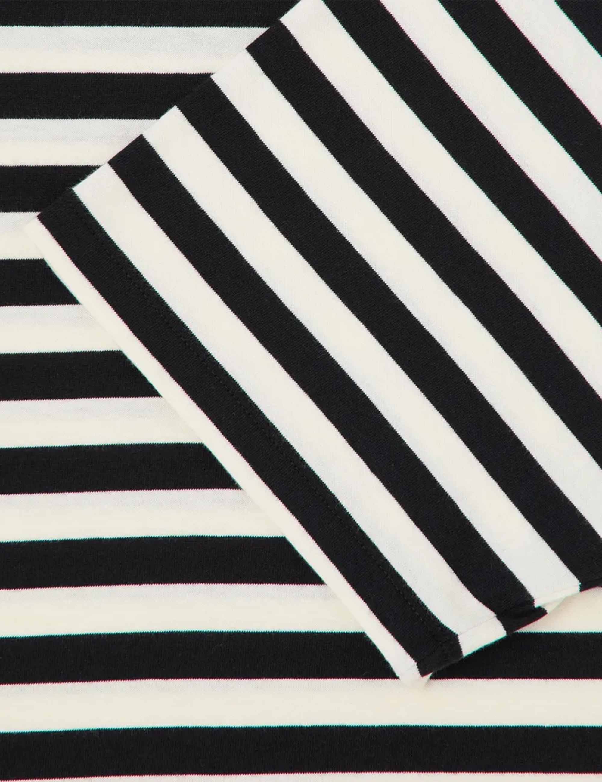 Basic Stripe T-Shirt - Black/White - Image 4