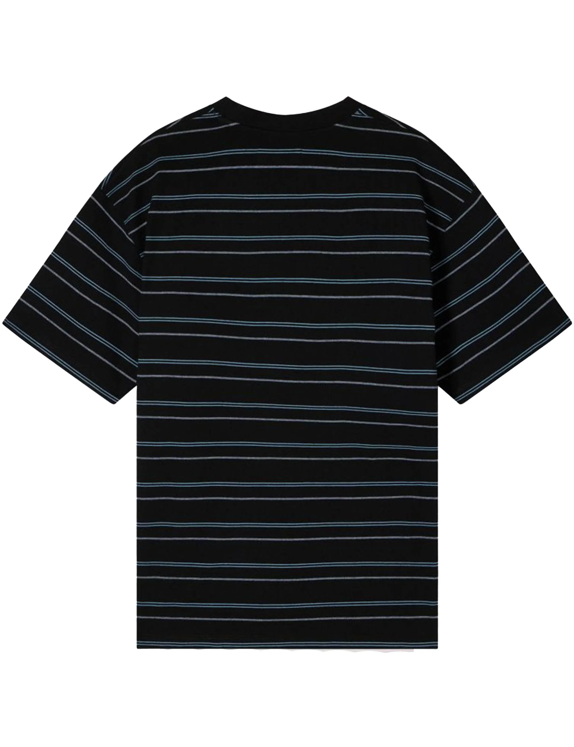 Bolton Stripe T-Shirt - Black/Blue - Image 2