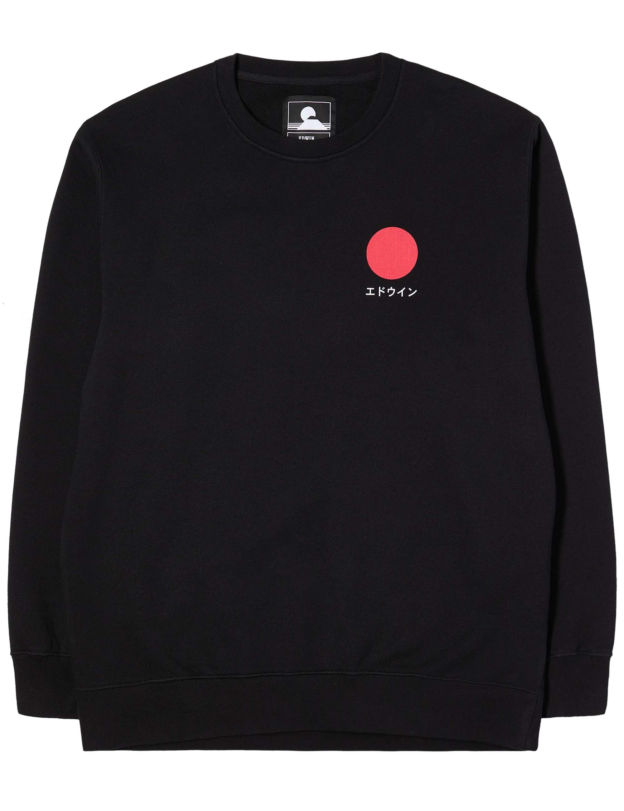 Japanese Sun Crew Sweat - Black