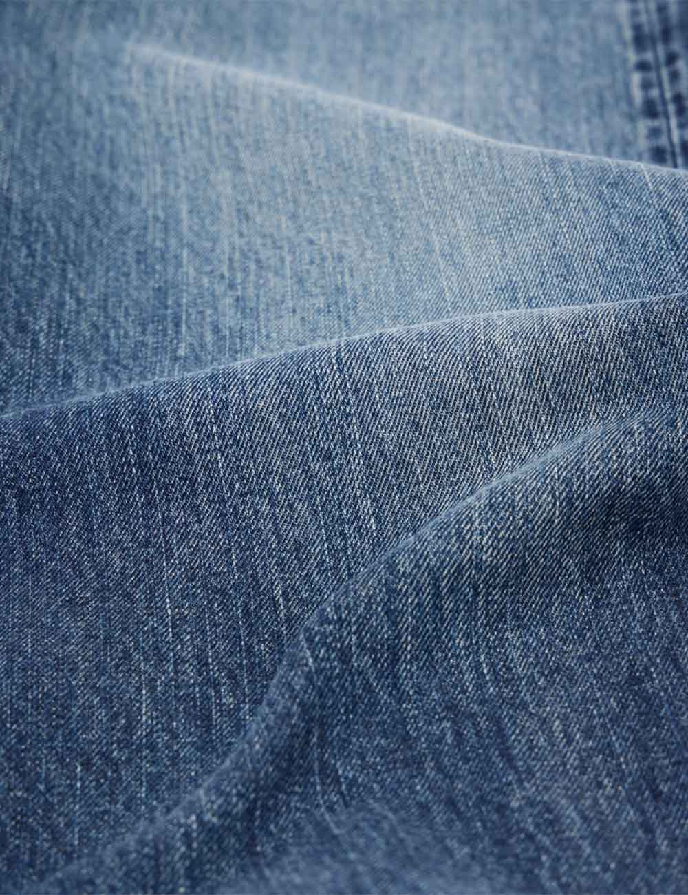 Loose Red Selvedge Jeans - Blue, Dark Used Wash - Image 8