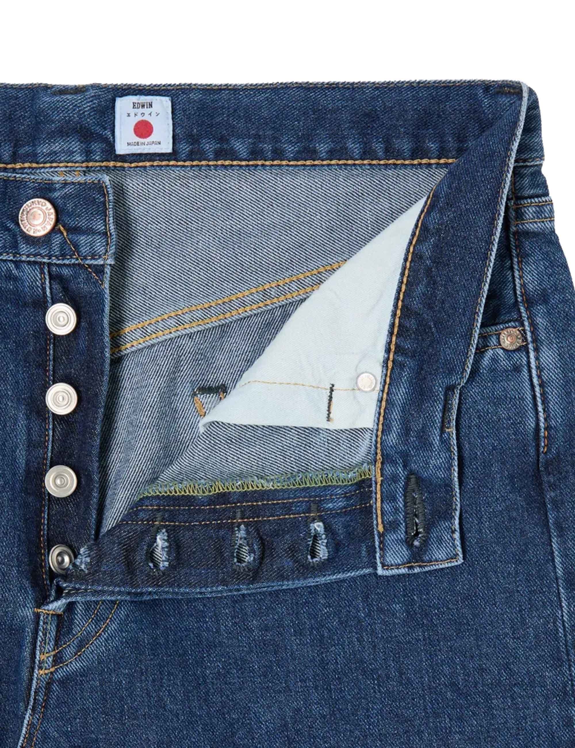 Loose Straight Jeans - Blue, Akira Wash - Image 5