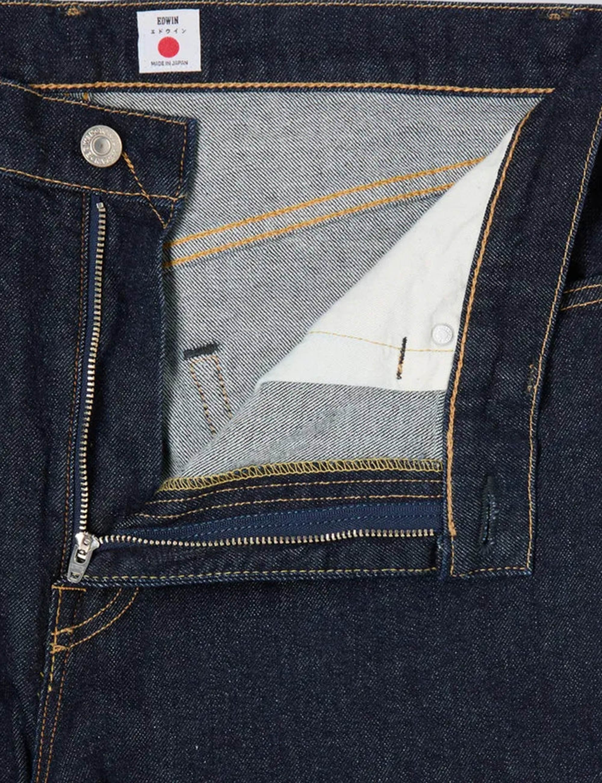 Loose Tapered Stretch Jeans - Blue, Rinsed - Image 3