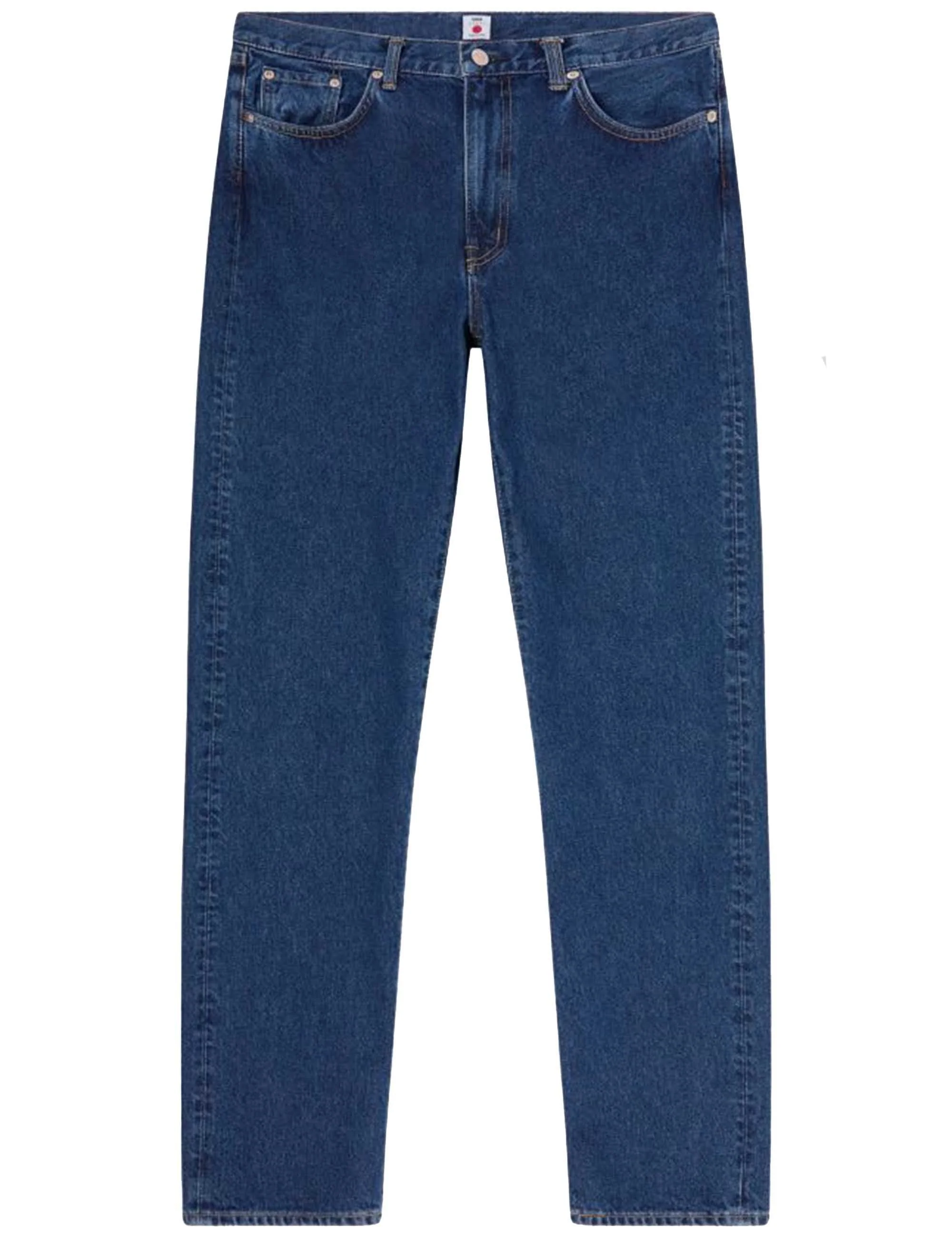 Regular Straight Jeans - Blue, Mid Used Wash