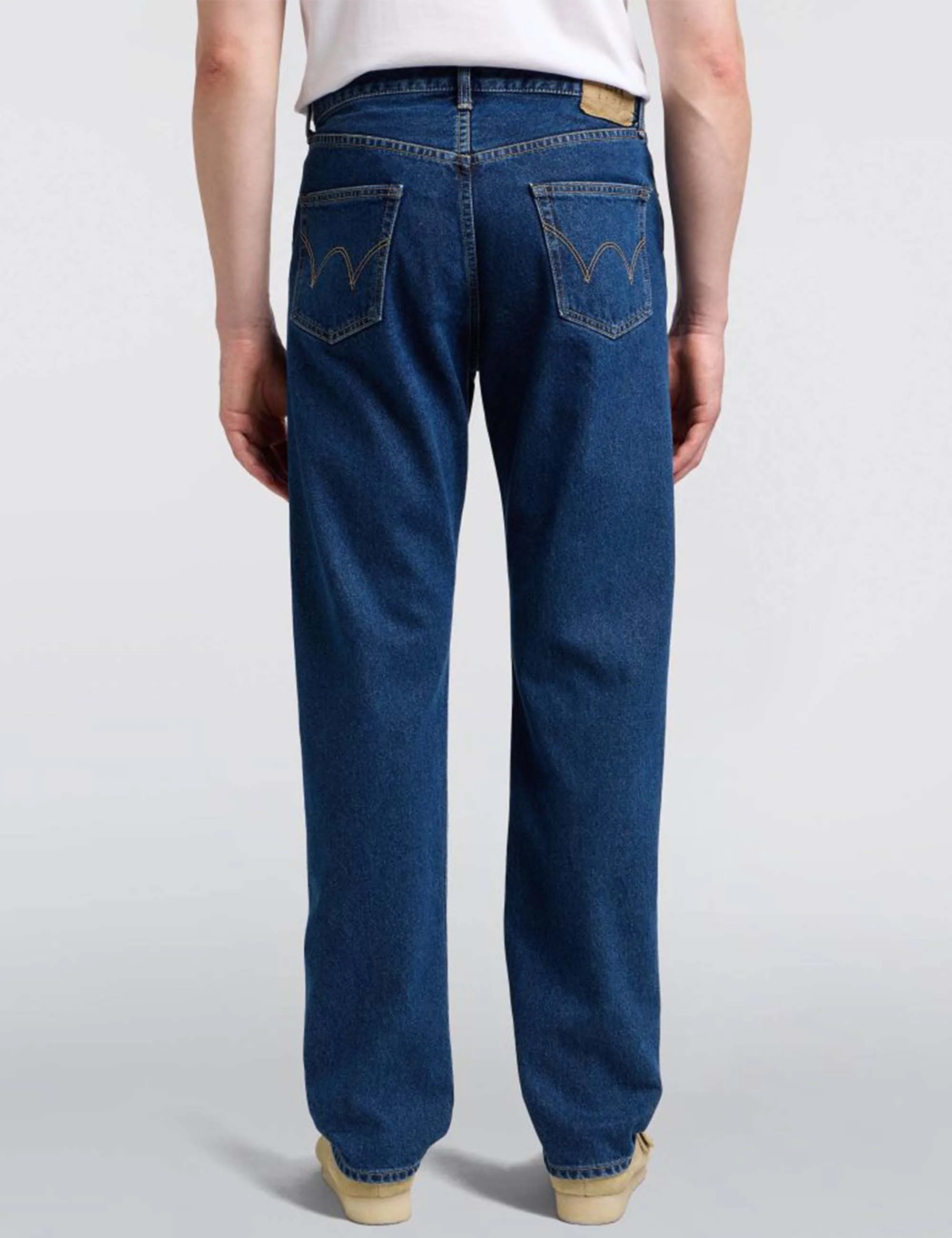 Regular Straight Jeans - Blue, Mid Used Wash - Image 4