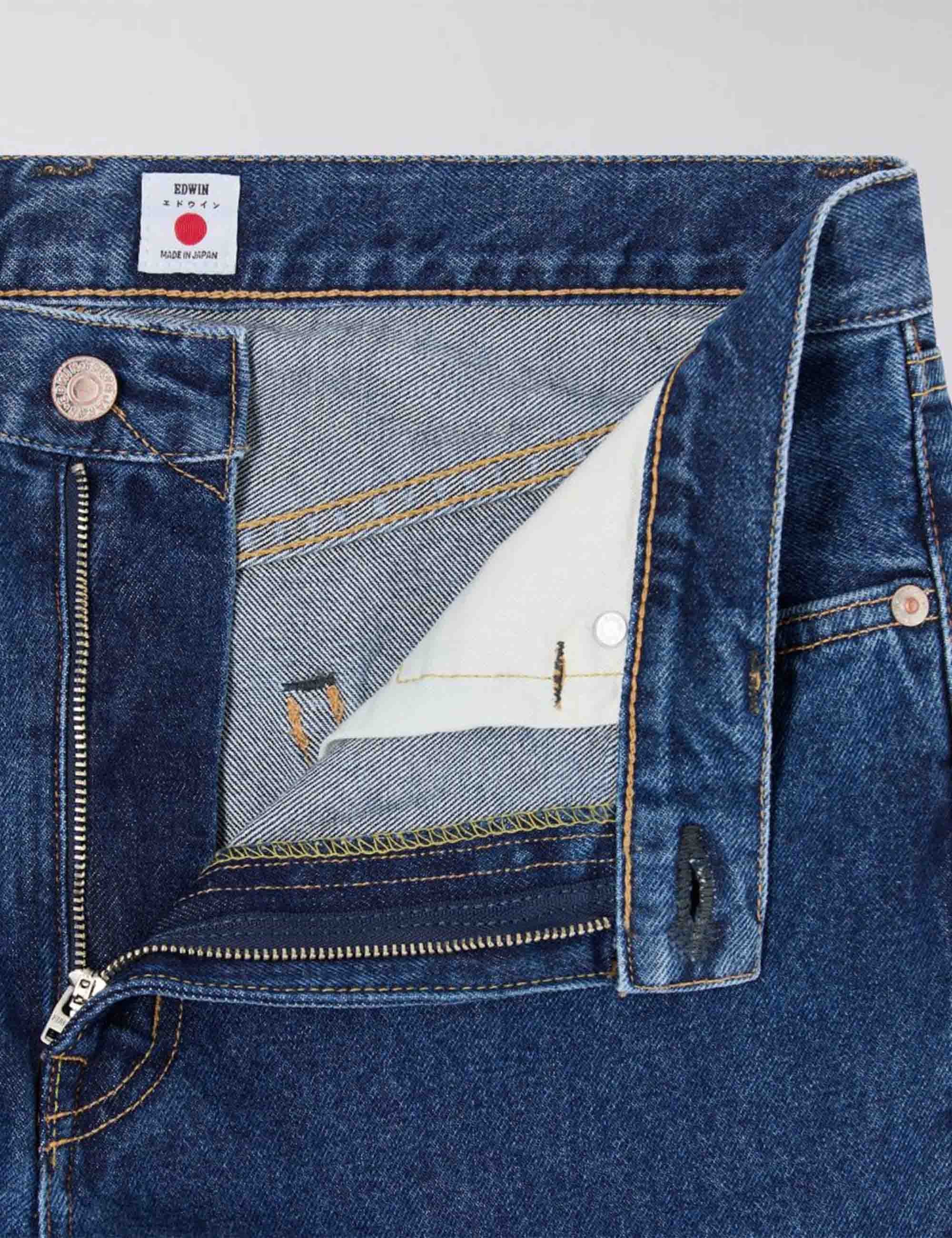 Regular Straight Jeans - Blue, Mid Used Wash - Image 5