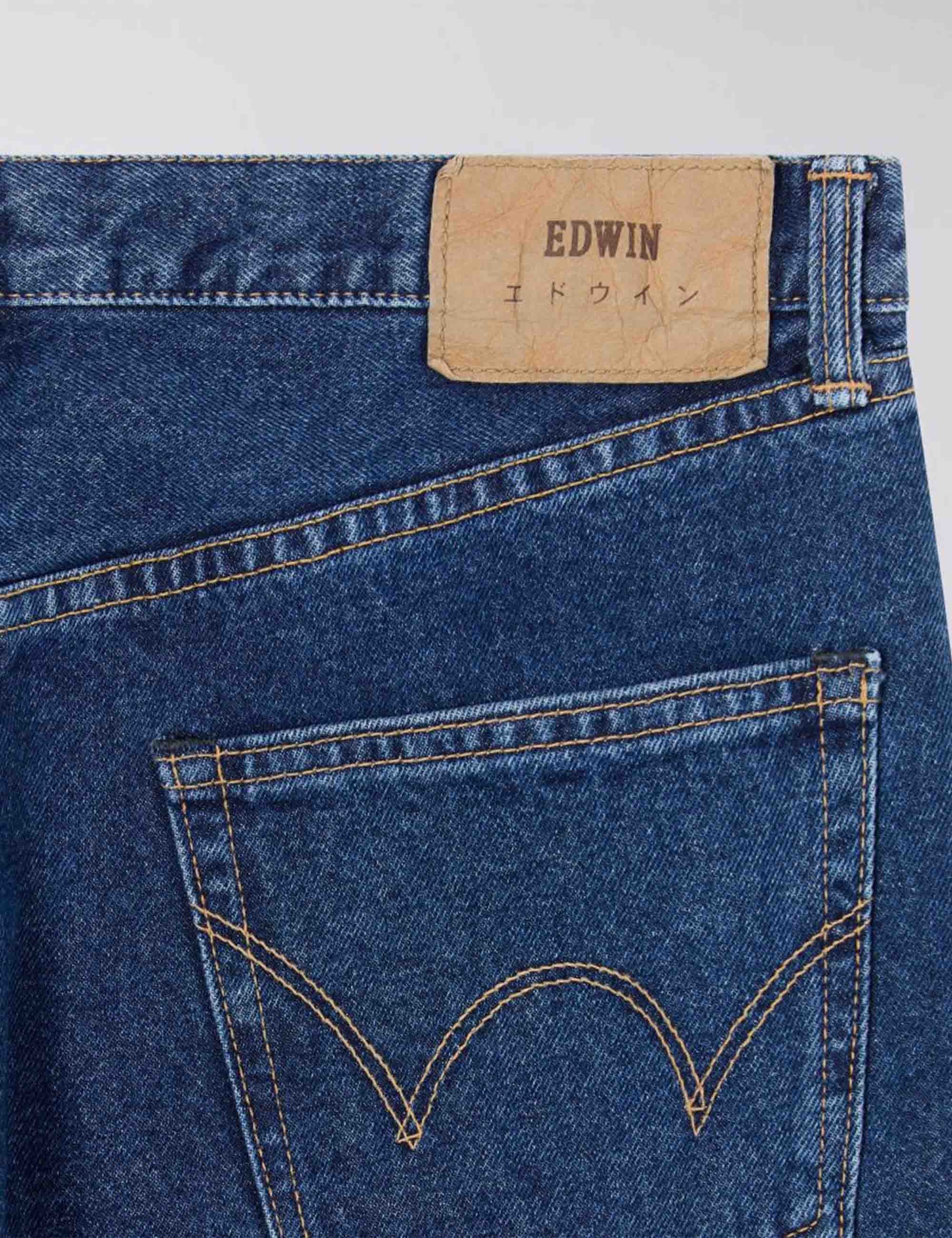 Regular Straight Jeans - Blue, Mid Used Wash - Image 6