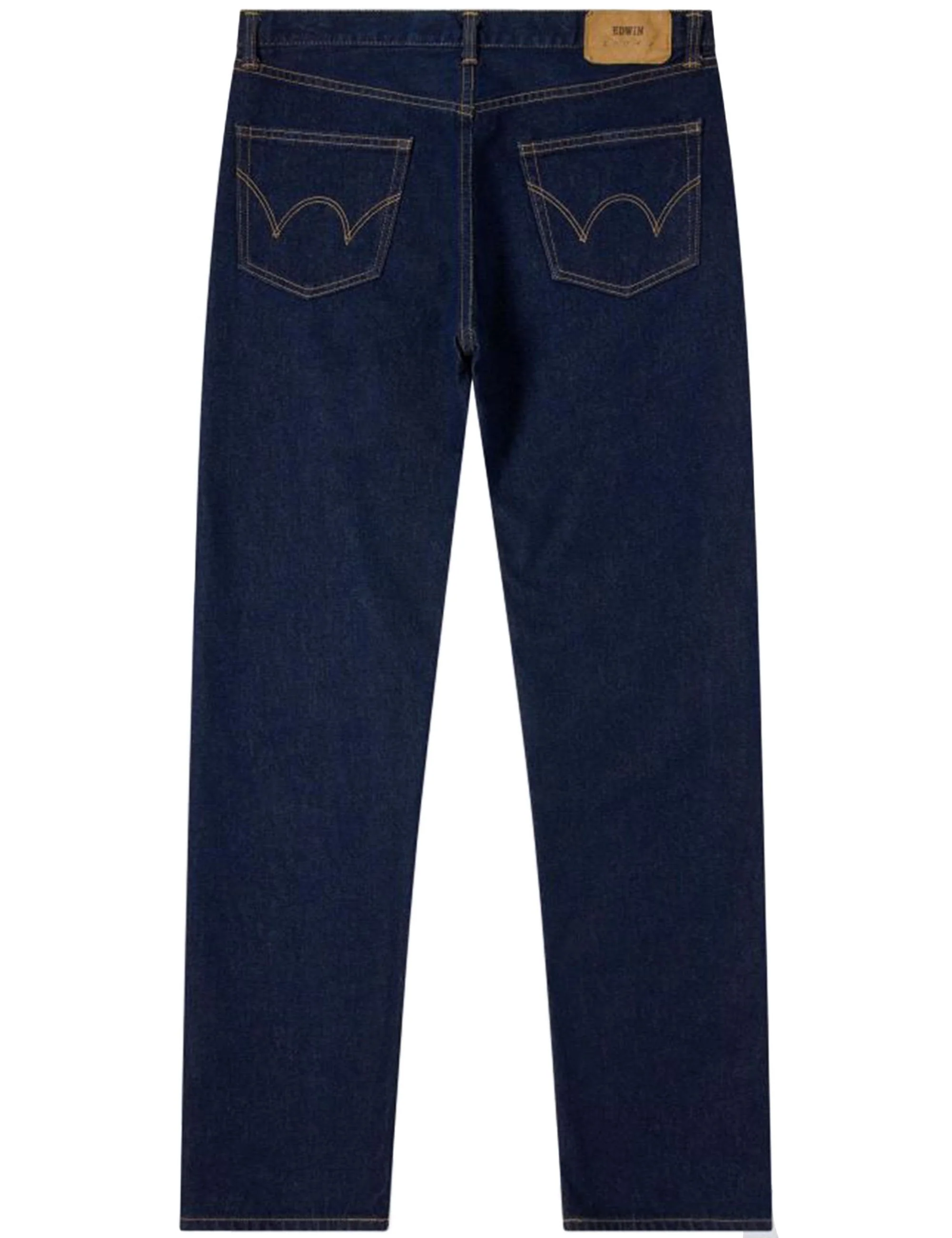Regular Straight Jeans - Blue, Rinsed - Image 4