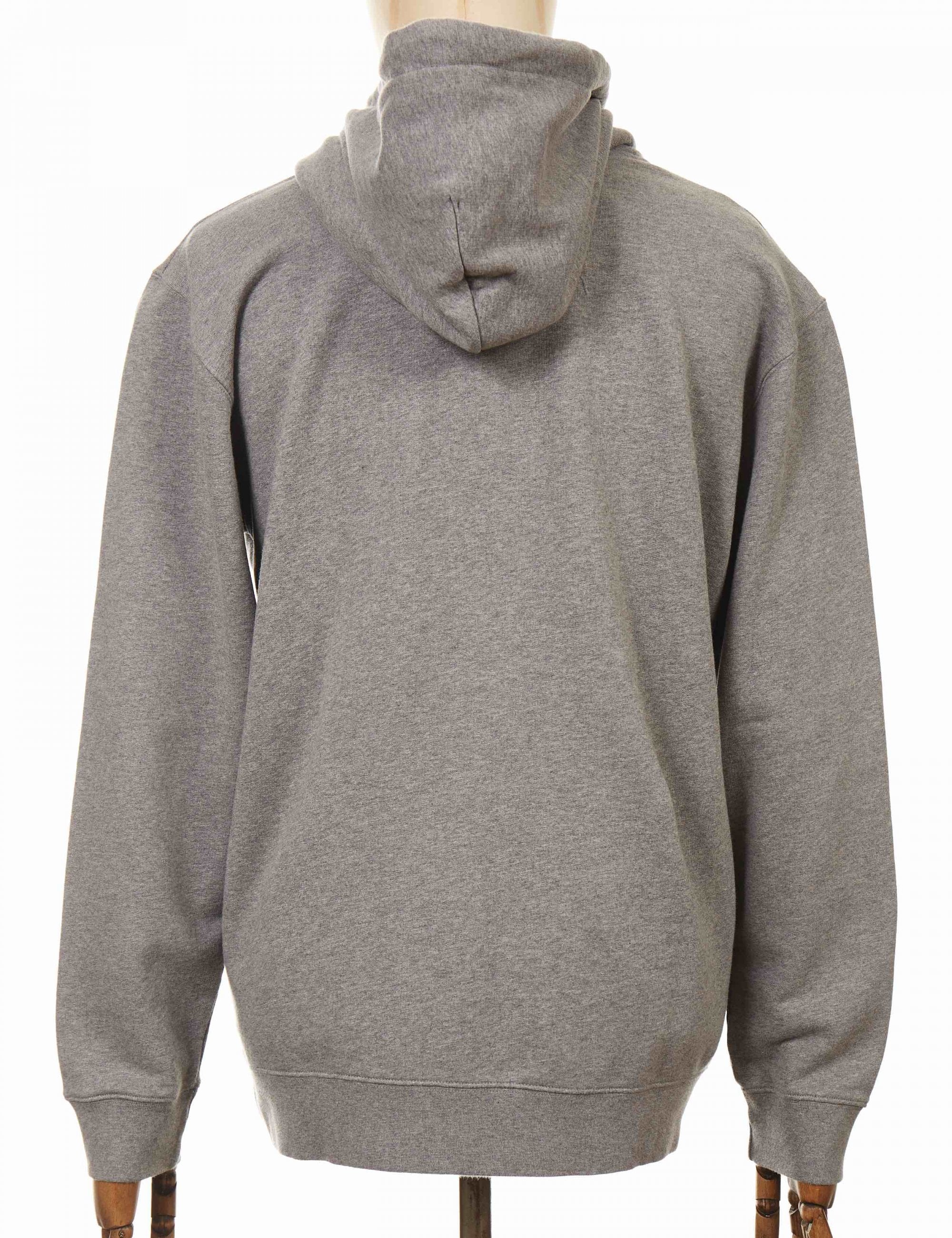 Sunset on Mt Fuji Hooded Sweat - Mid Grey Marl - Image 2