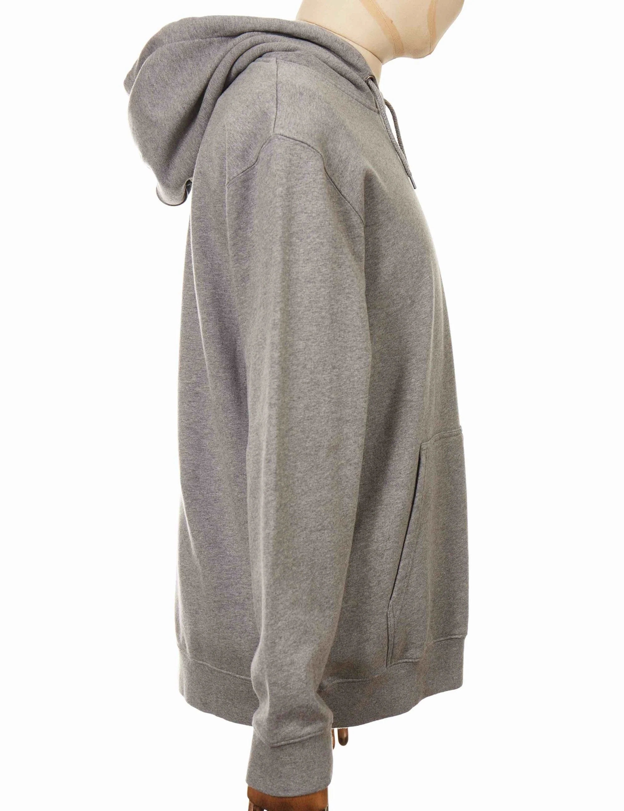 Sunset on Mt Fuji Hooded Sweat - Mid Grey Marl - Image 5