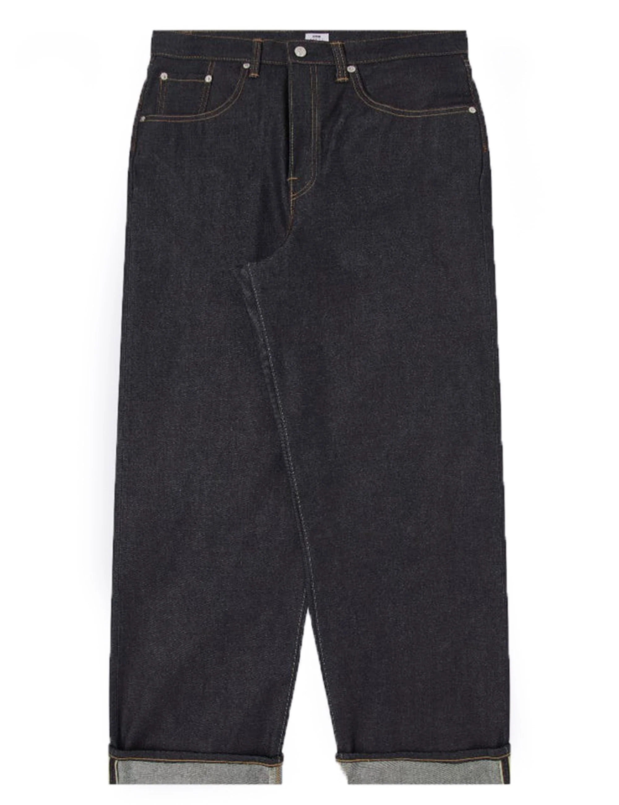 Wide Red Selvedge Pant - Blue, Rinsed