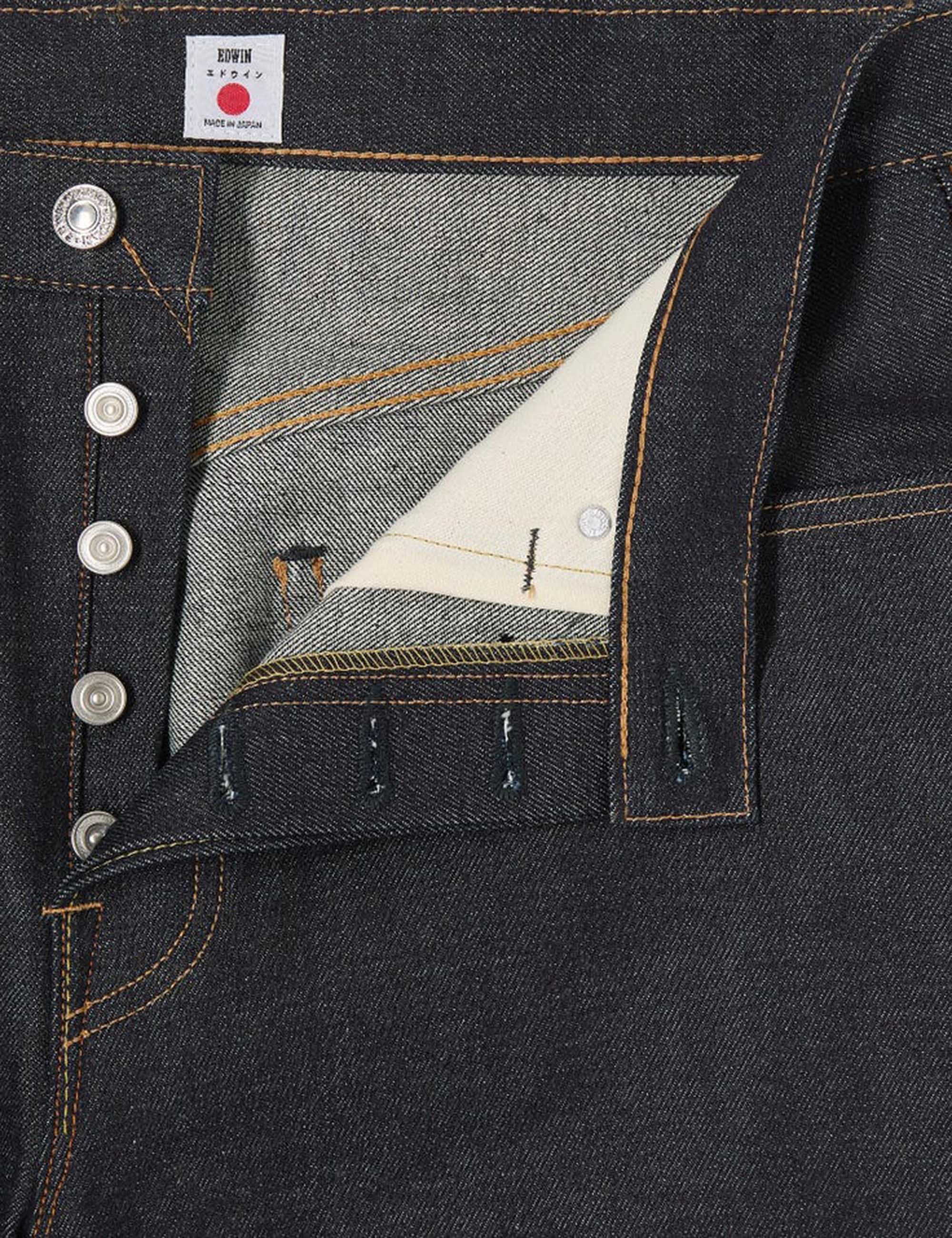 Wide Red Selvedge Pant - Blue, Rinsed - Image 2