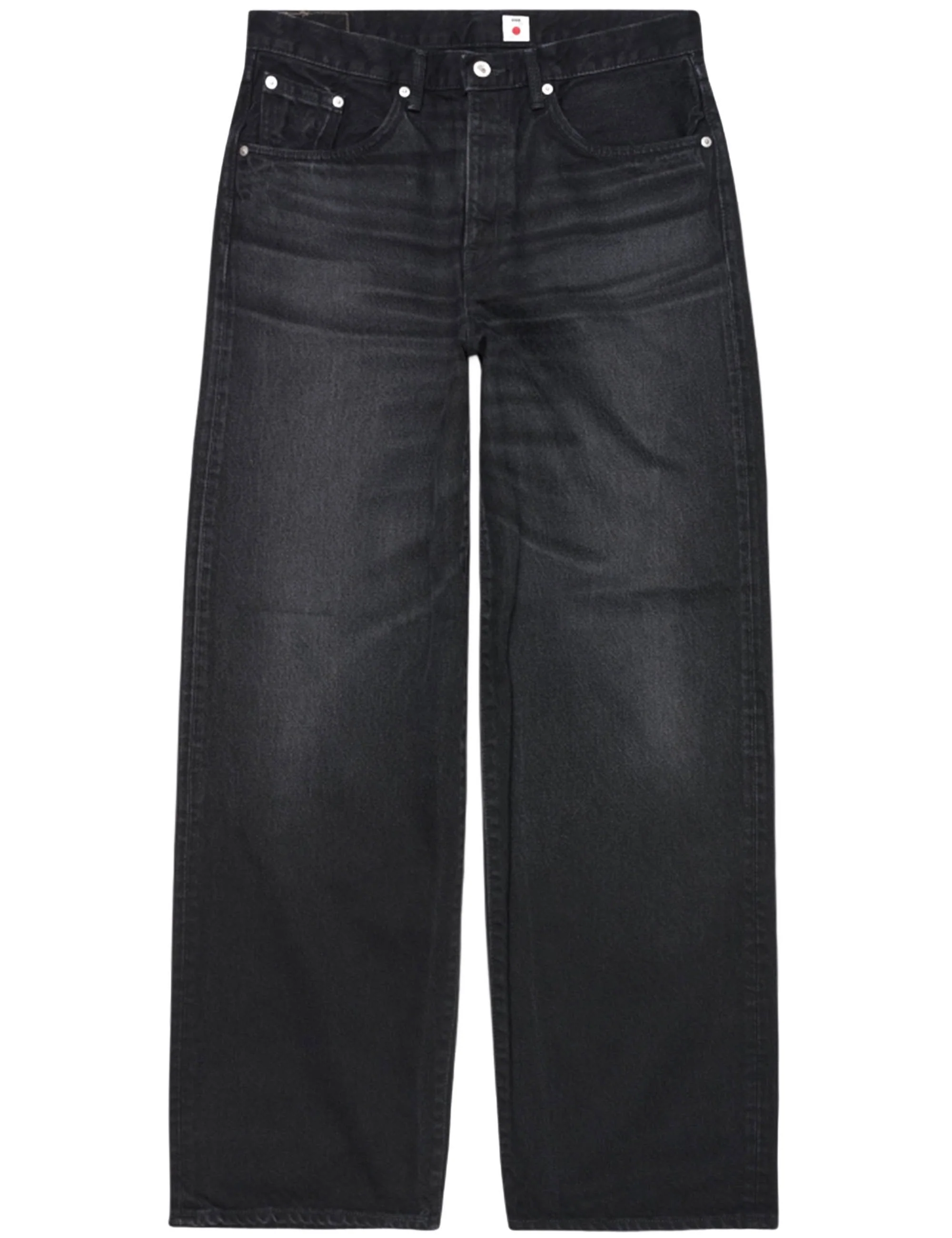 Wide Pants - Black, Dark Used Wash