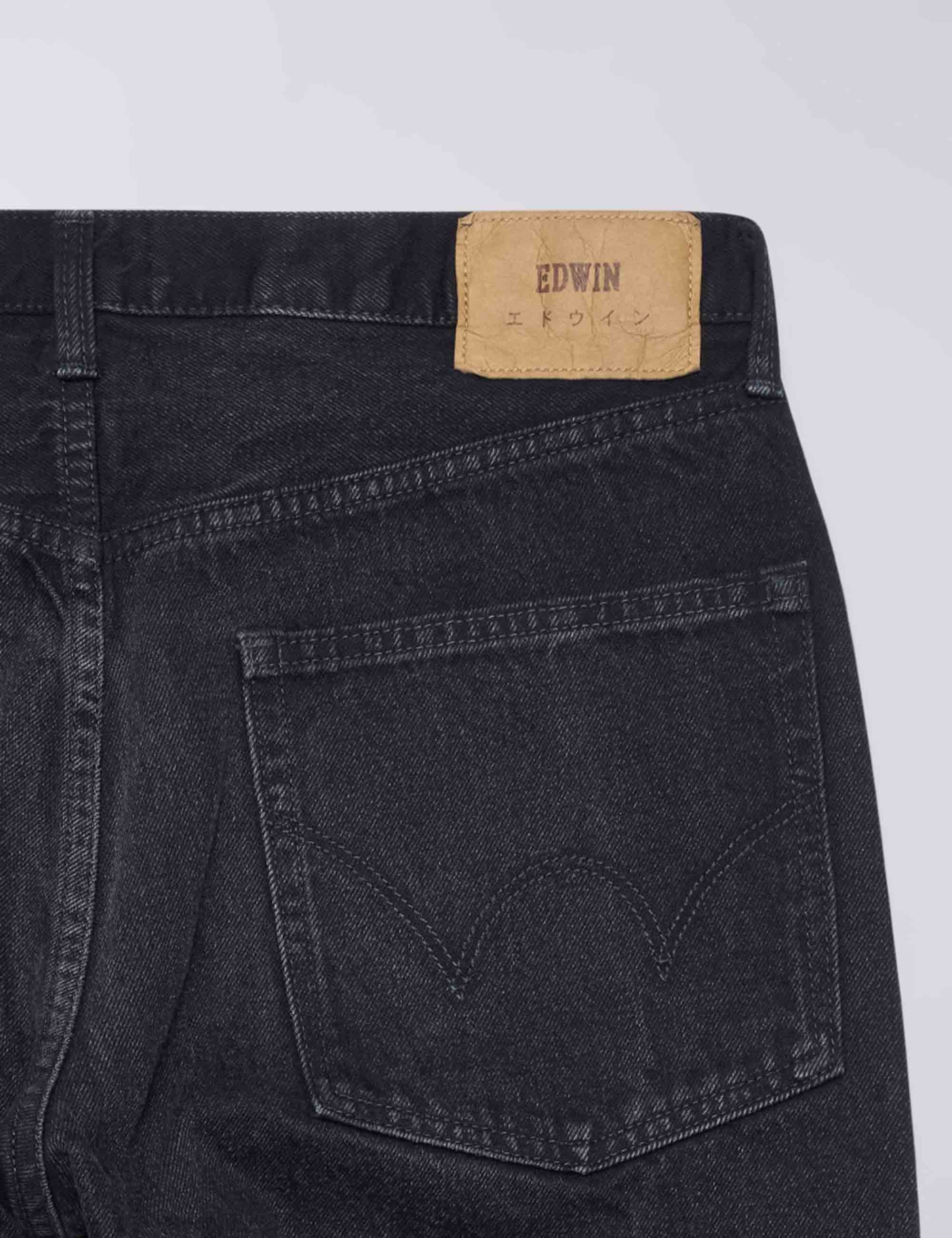 Wide Pants - Black, Dark Used Wash - Image 6