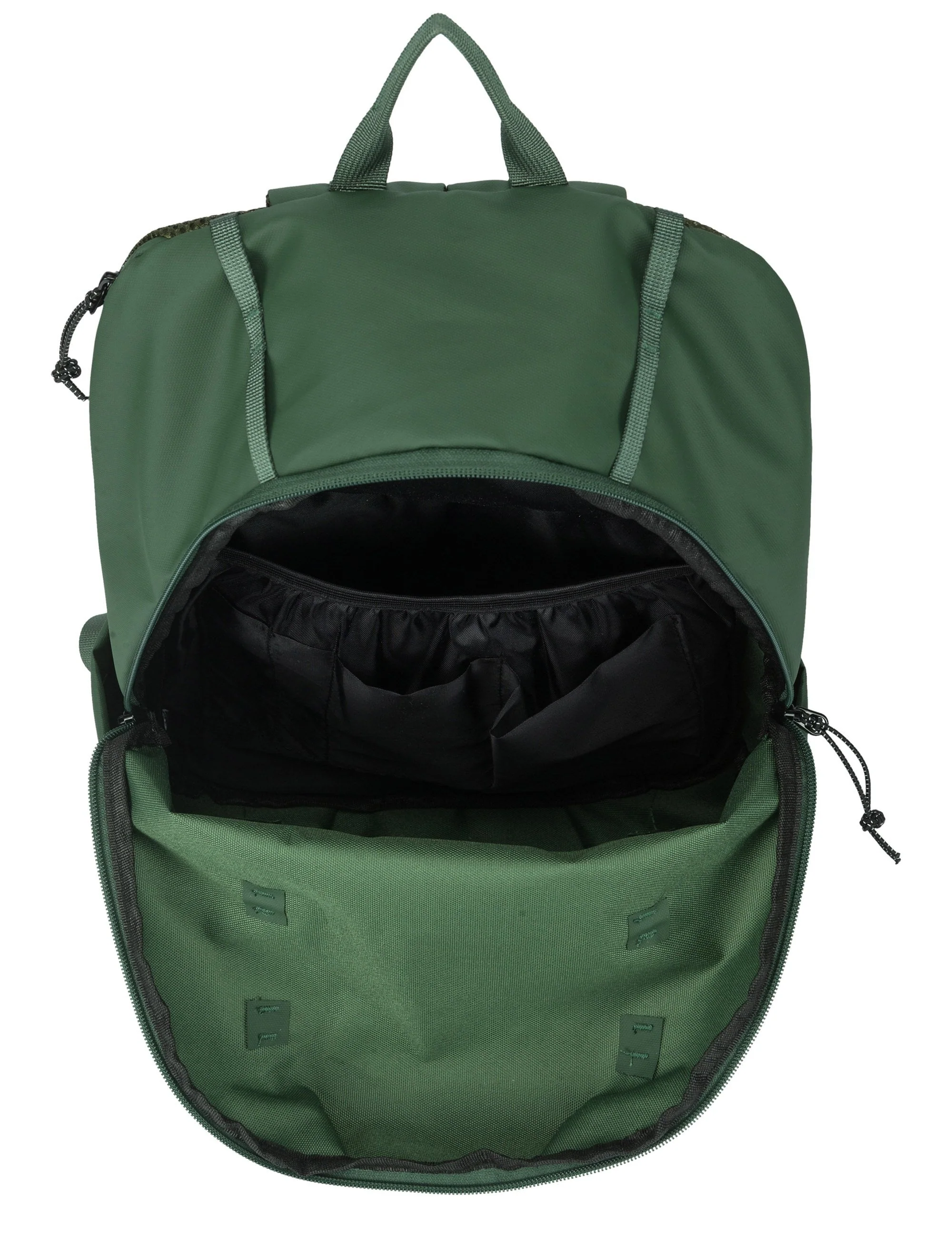 Flap Concealed Side Top Zip Backpack - Green - Image 7