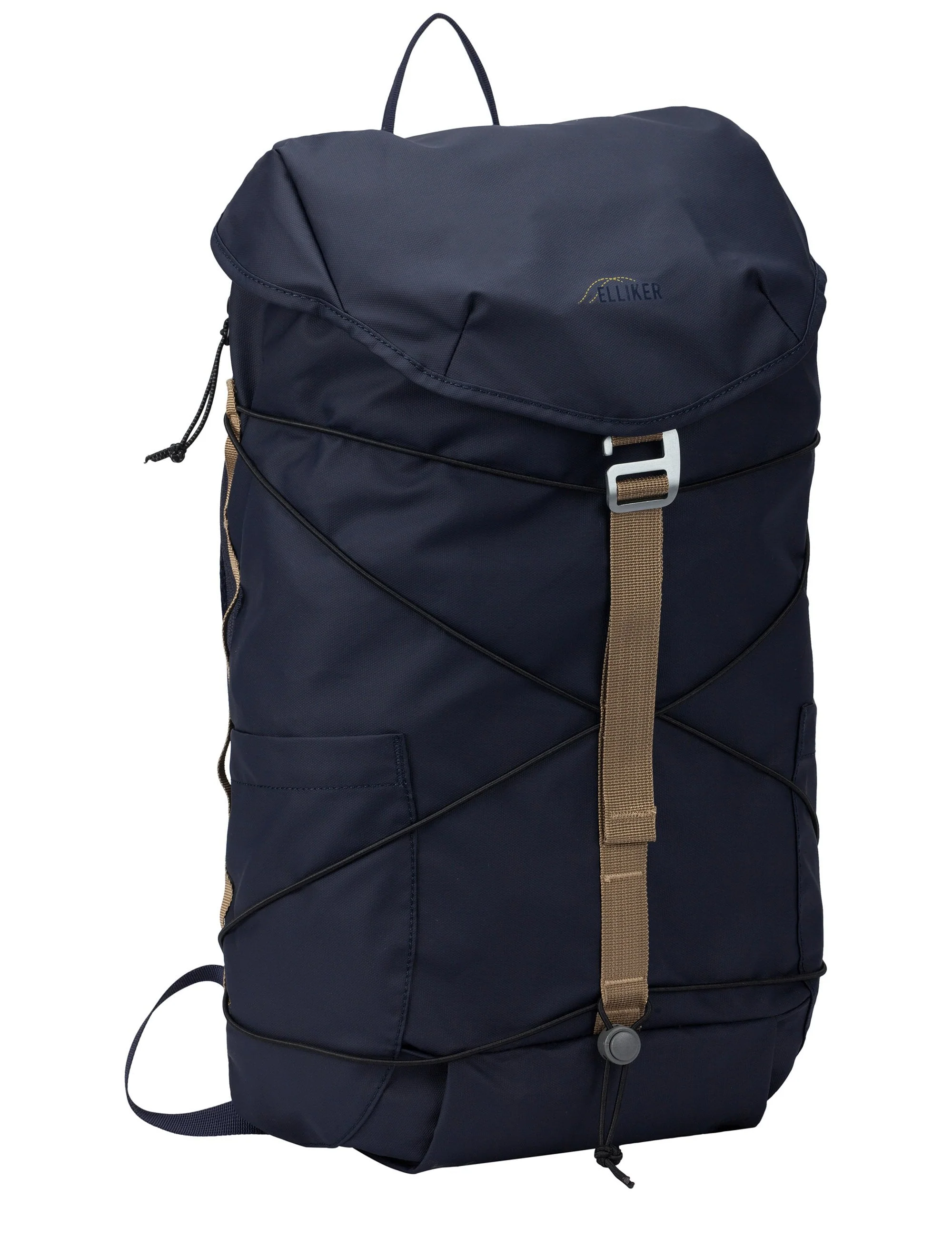 Flap Covering Side Pocket Backpack - Navy - Image 4