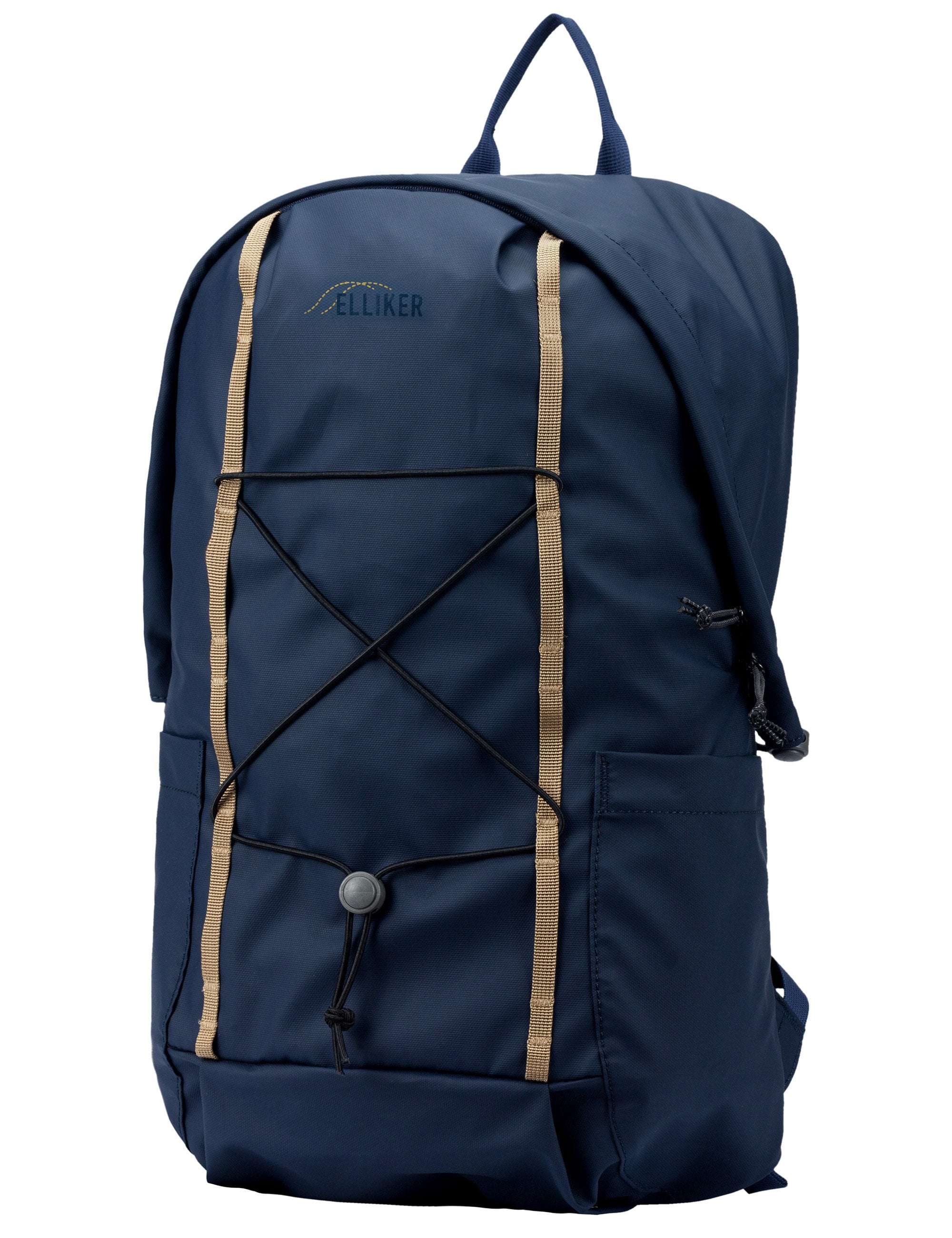 Zip Top Side Pocket Backpack - Navy - Image 3