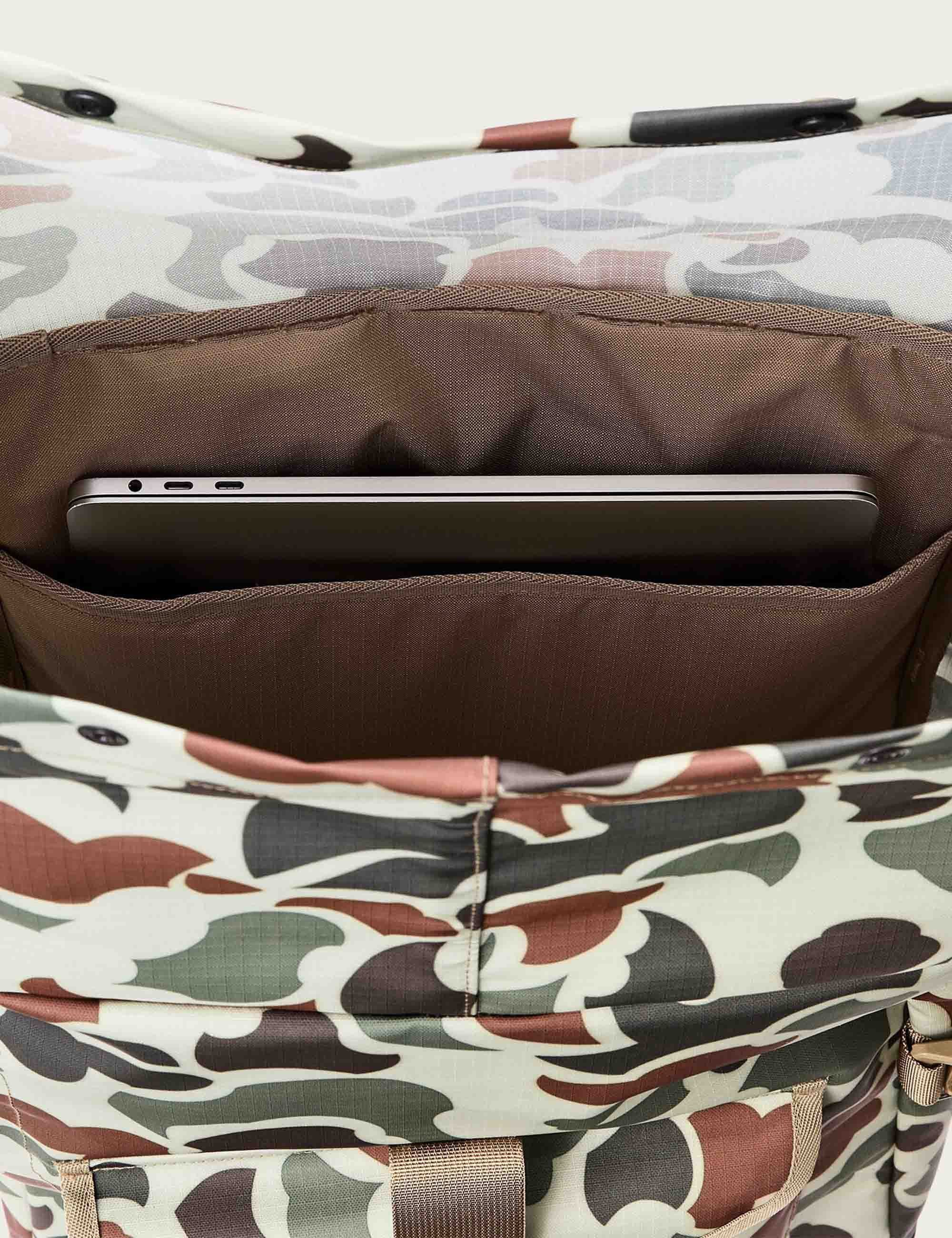 All-Weather 30L Rolltop Backpack - Shrub Camo/Canteen - Image 7