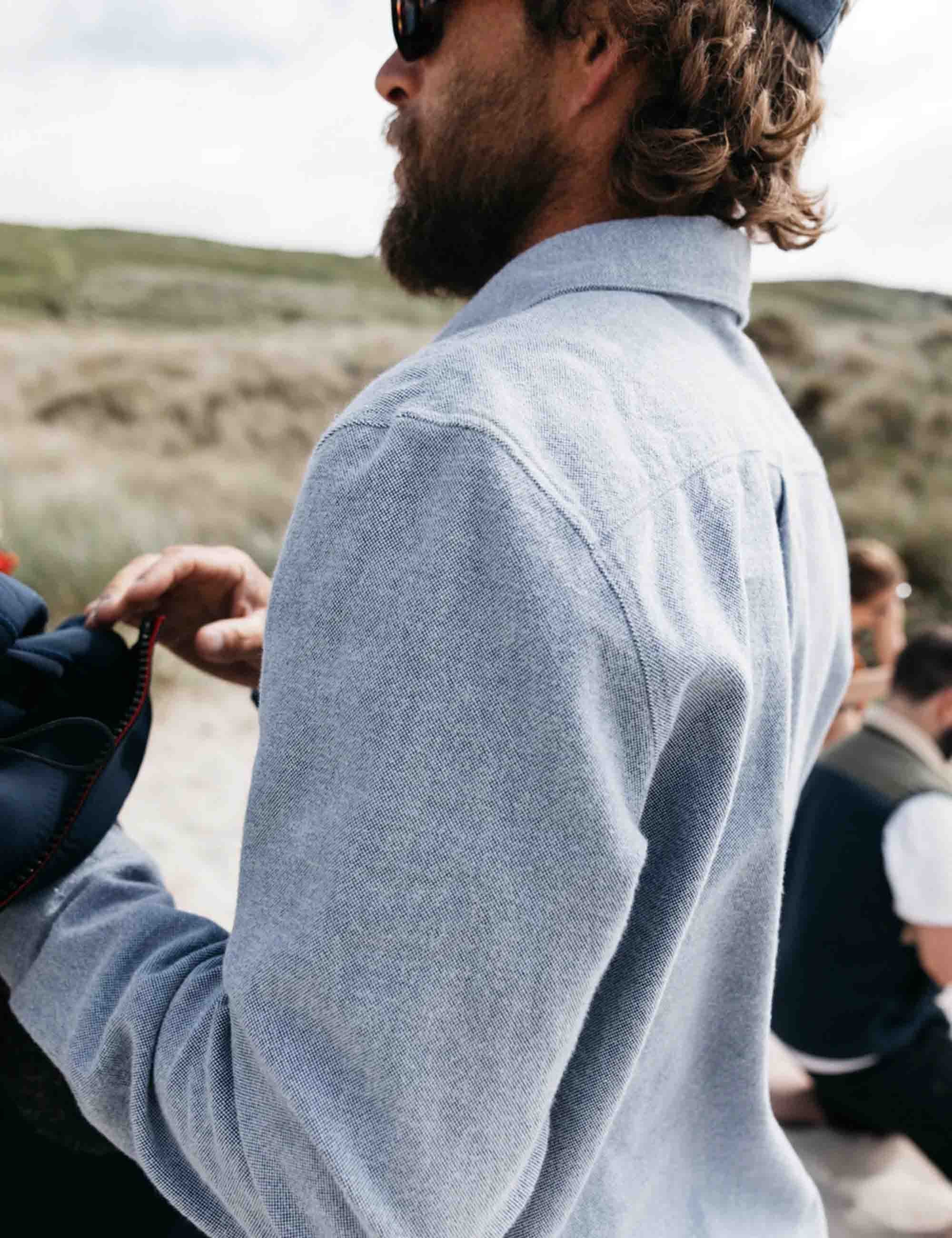 Gylly Shirt - Indigo Dobby - Image 3