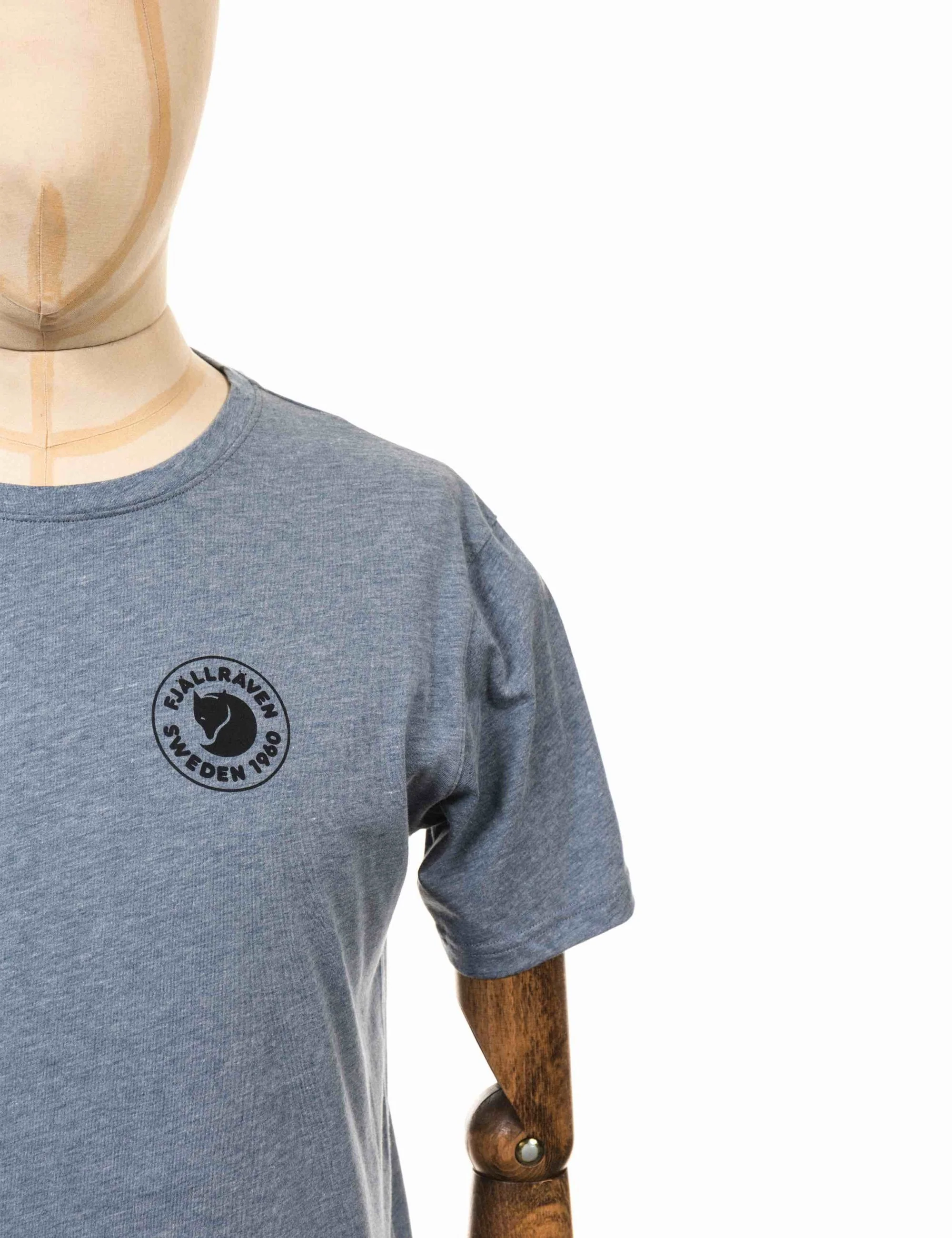1960 Logo T-Shirt - Uncle Blue-Melange - Image 3