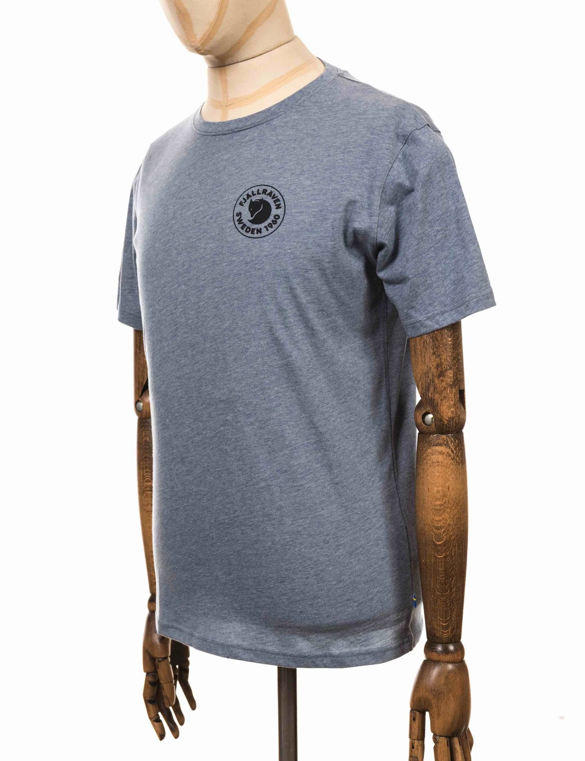 1960 Logo T-Shirt - Uncle Blue-Melange - Image 4