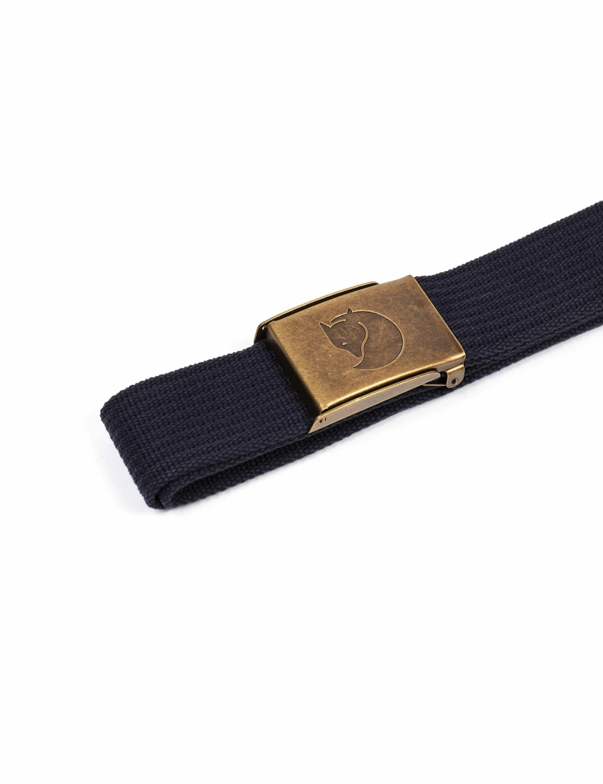Canvas Brass Belt - Dark Navy - Image 3
