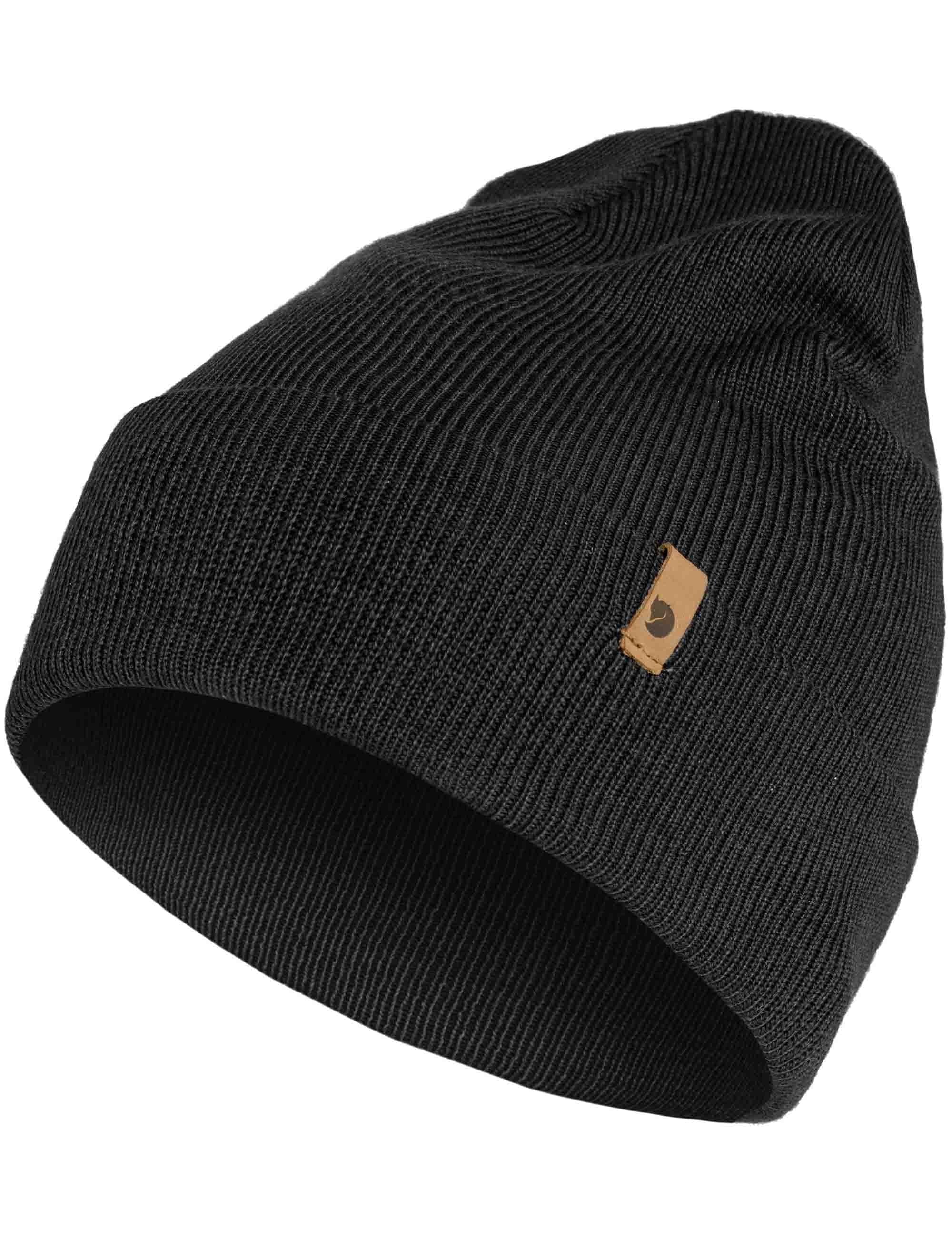 Classic Knit Beanie Hat - Black - Image 2