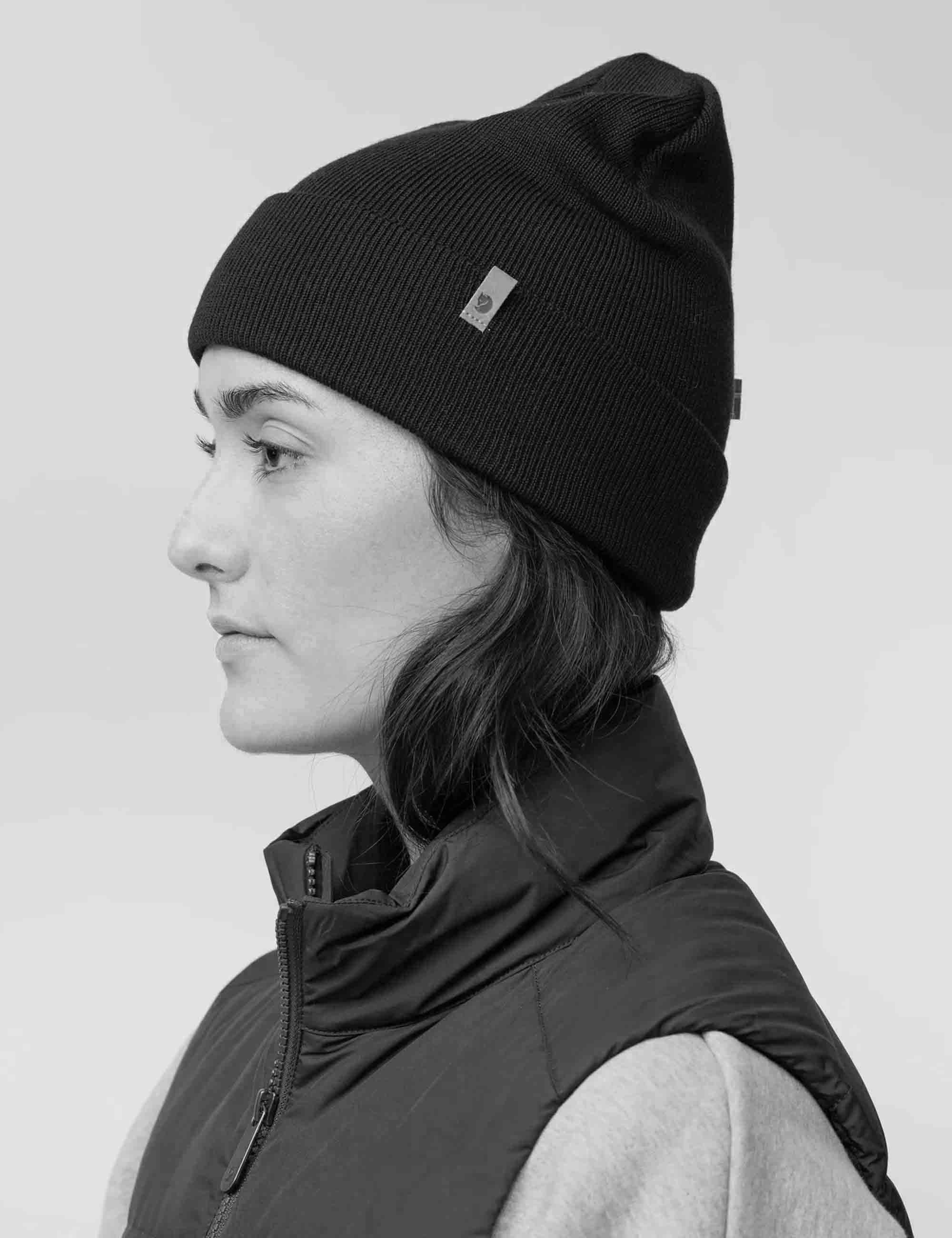 Classic Knit Beanie Hat - Black - Image 5