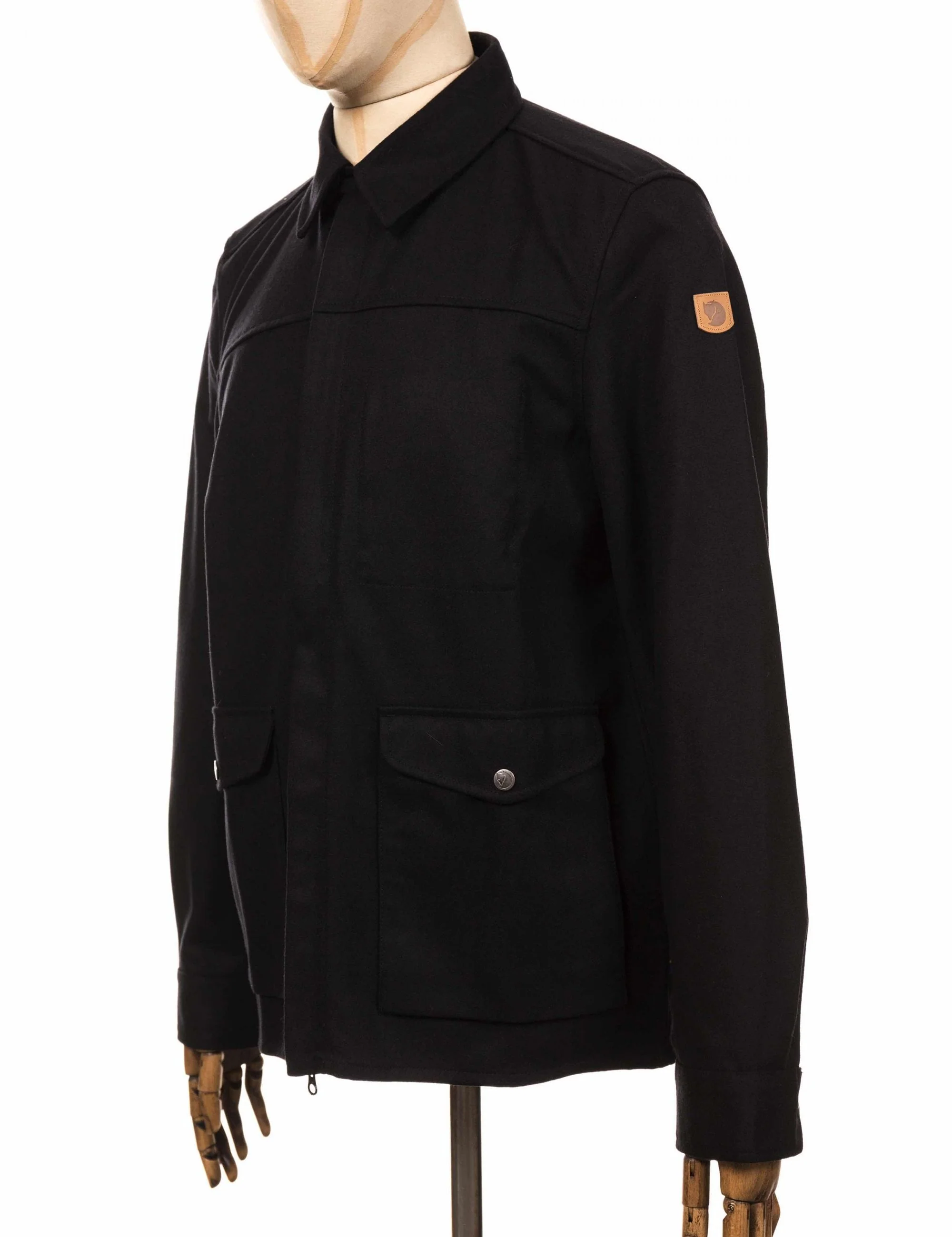 Greenland Re-Wool Shirt Jacket - Black - Image 4
