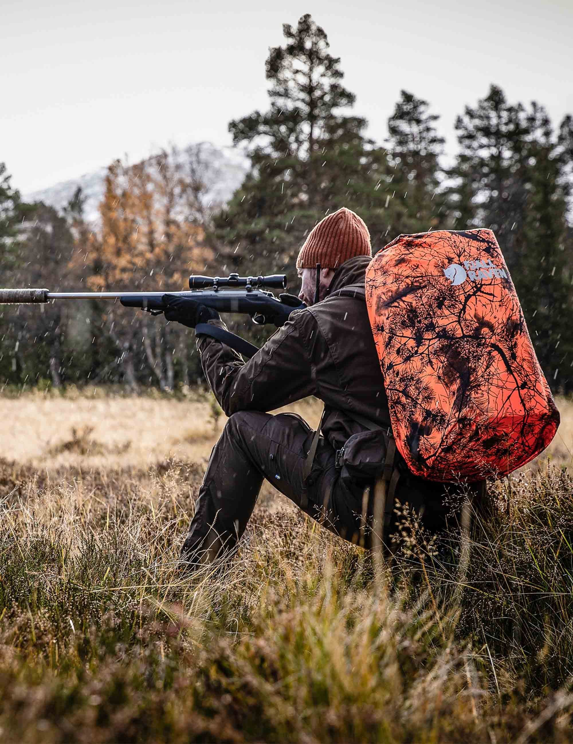Hunting Rain Cover 16-28L - Safety Orange - Image 2