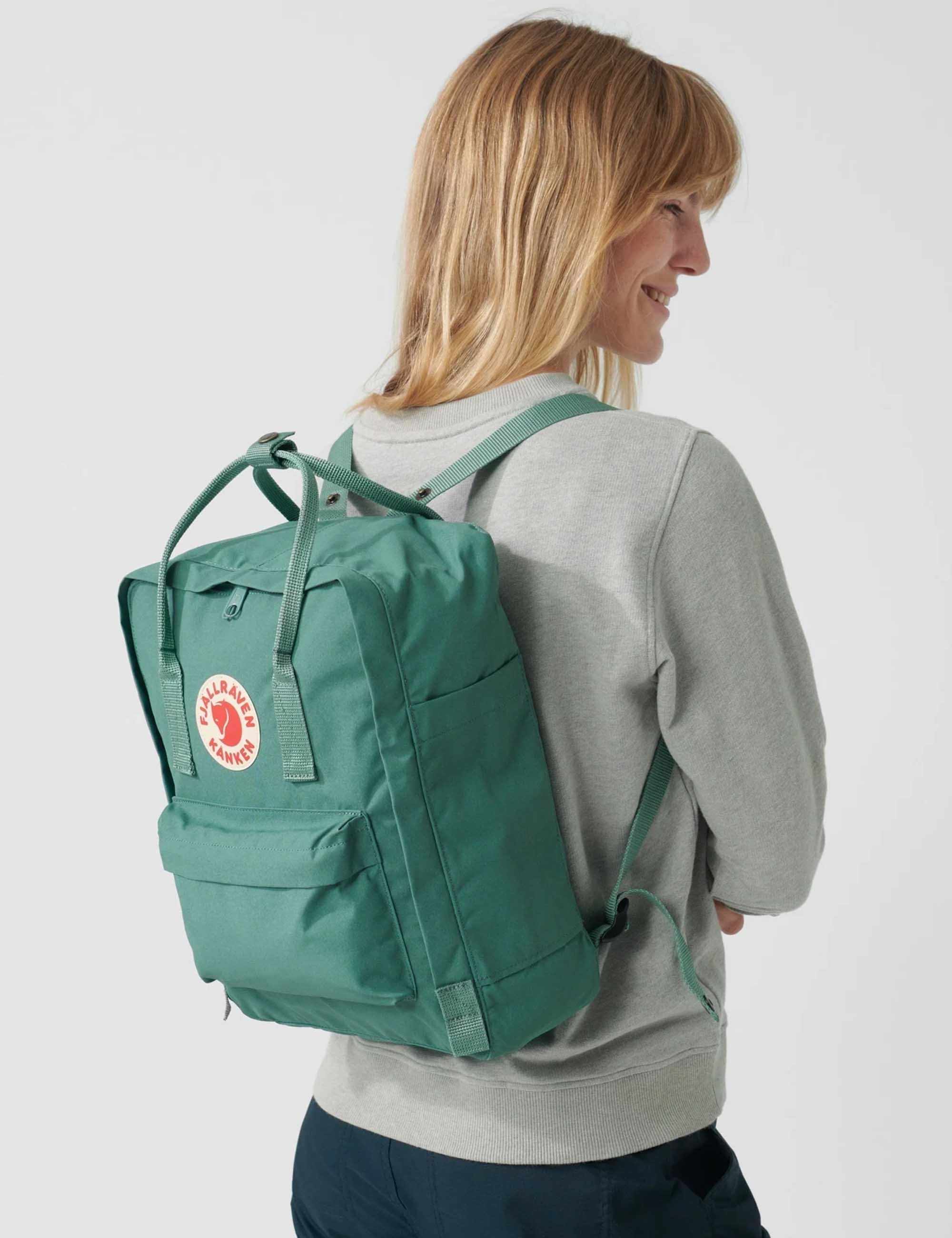 Kanken Classic Backpack - Sky Blue-Light Oak - Image 2