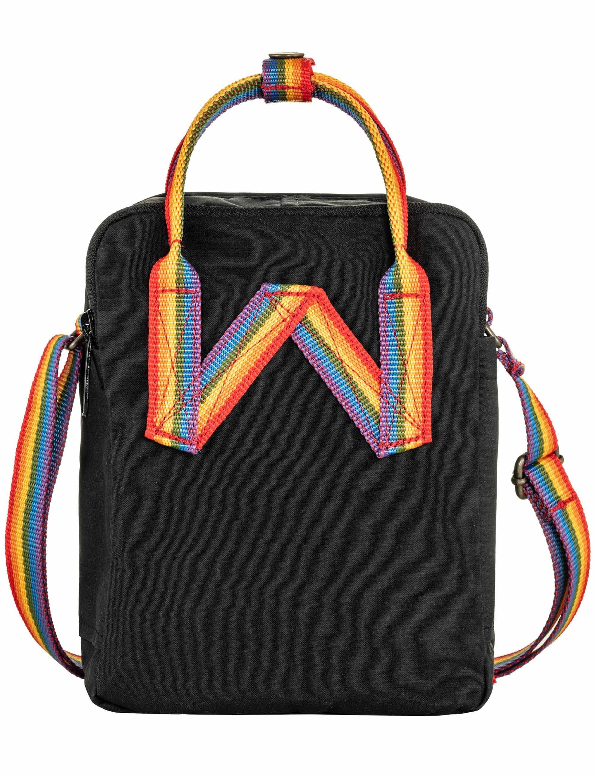 Kanken Sling Rainbow 2.5L Bag - Black-Rainbow Pattern - Image 3