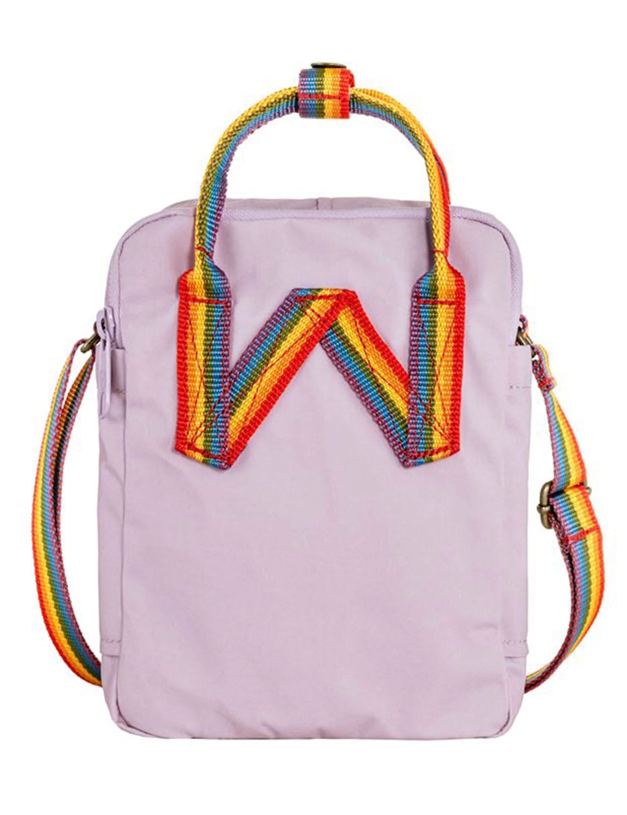 Kanken Sling Rainbow 2.5L Bag - Pastel Lavender-Rainbow Pattern - Image 3