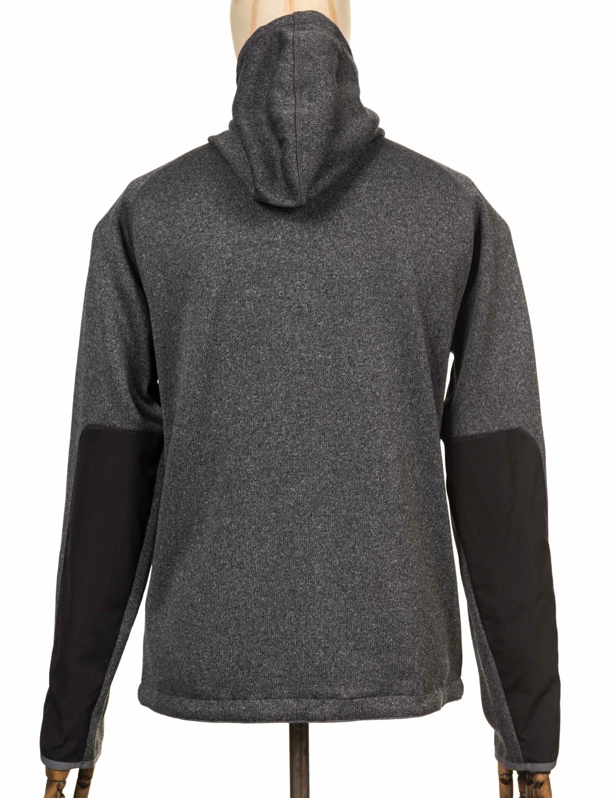 Ovik Fleece Zip Hooded Jacket - Dark Grey - Image 4