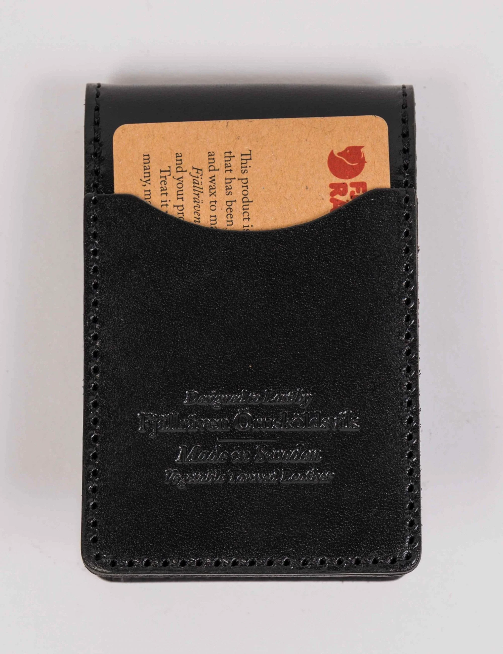 Ovik Leather Large Card Holder - Black - Image 3