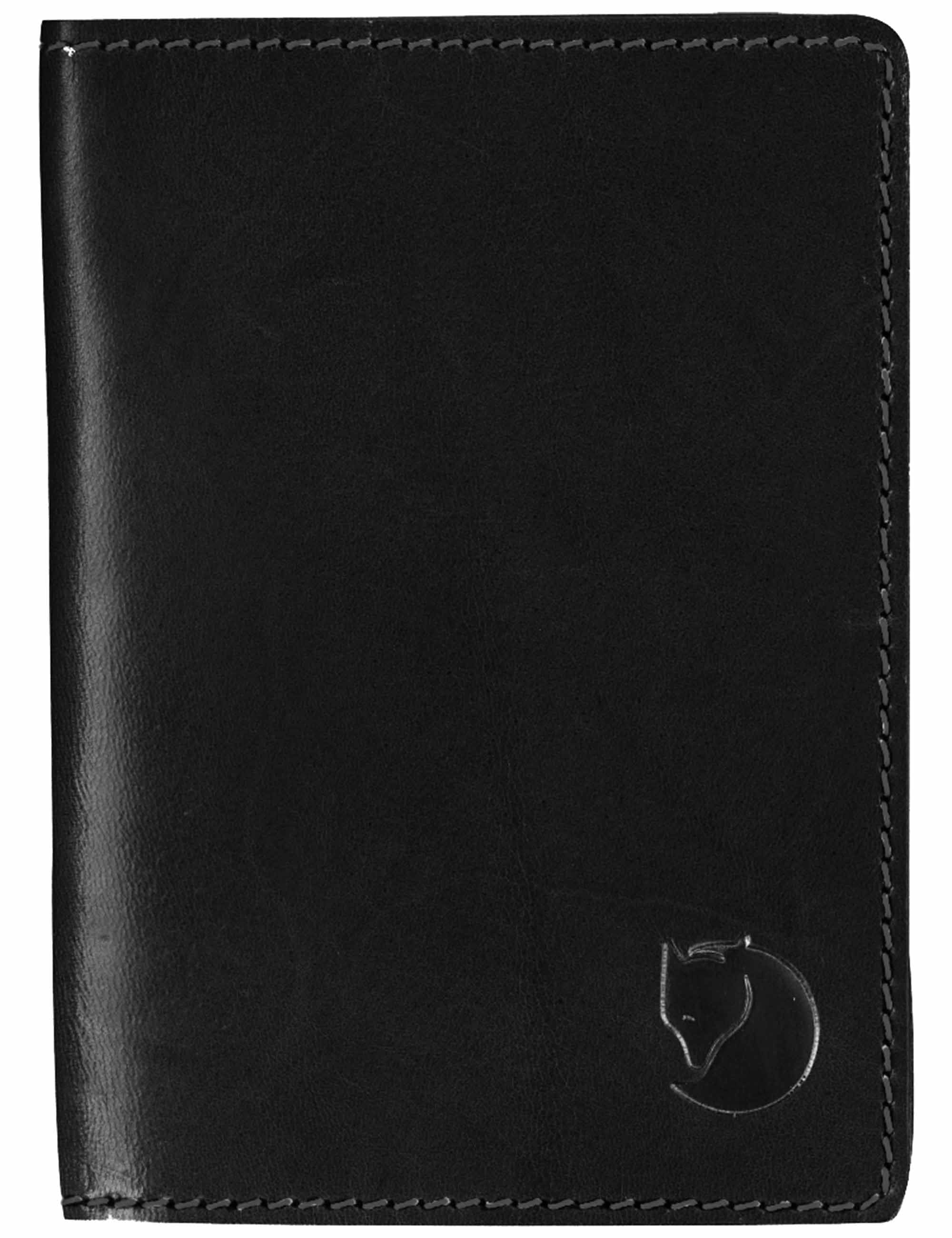Ovik Leather Passport Cover - Black