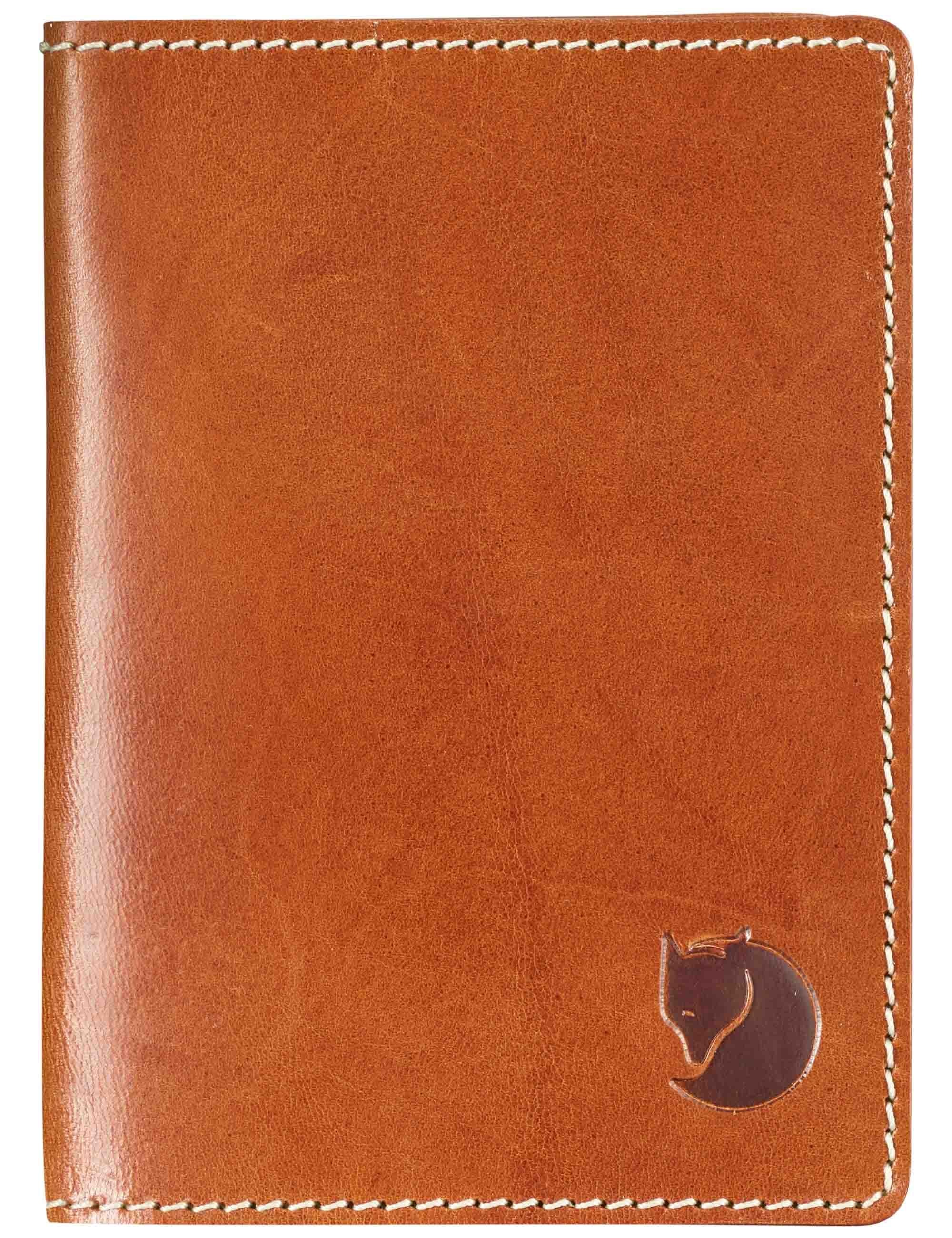 Ovik Leather Passport Cover - Cognac