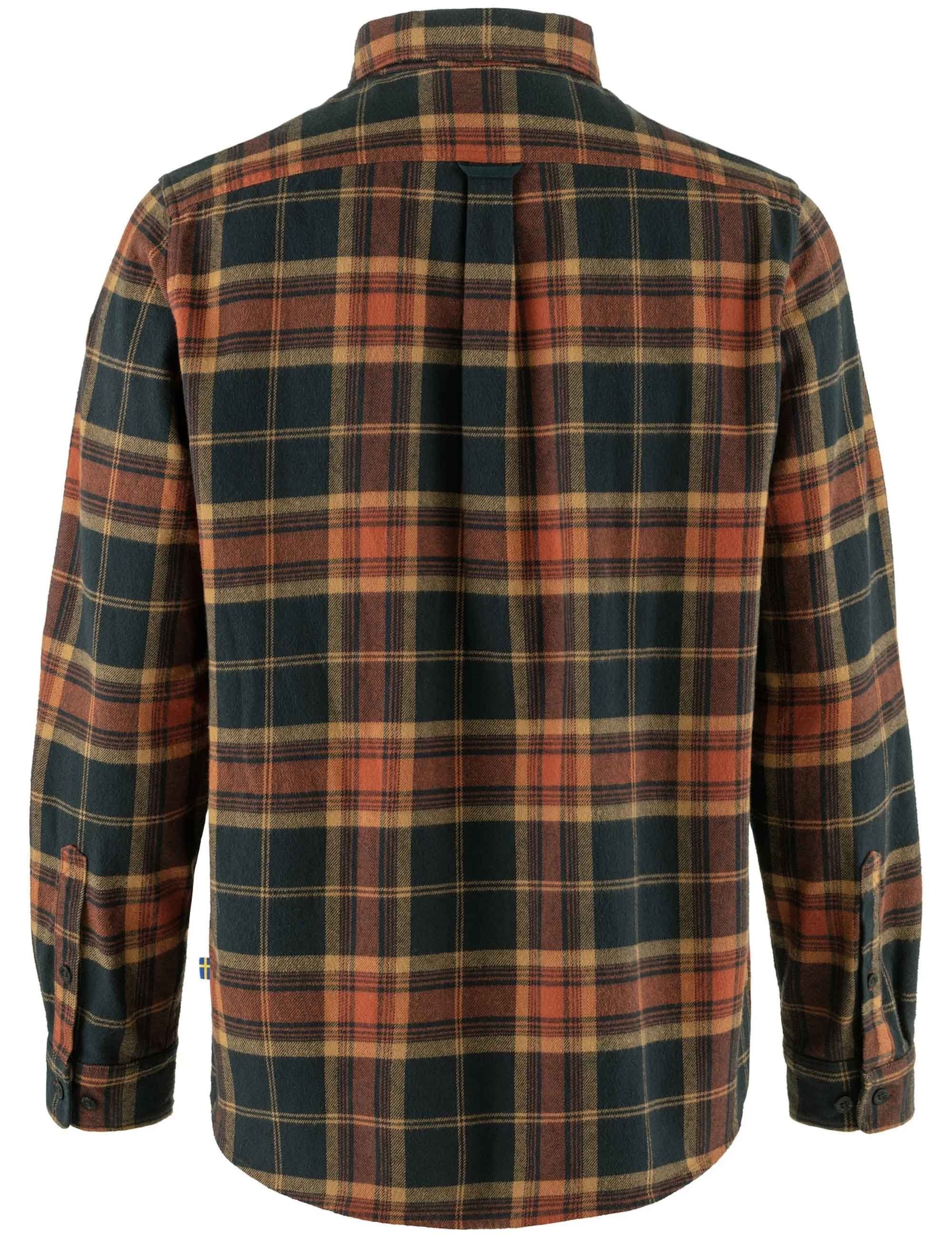 Ovik Twill Shirt - Autumn Leaf/Dark Navy - Image 2