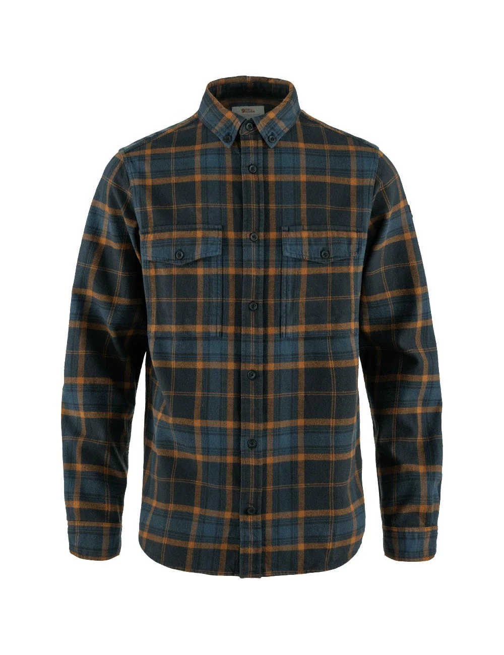 Ovik Twill Shirt - Dark Navy/Chestnut