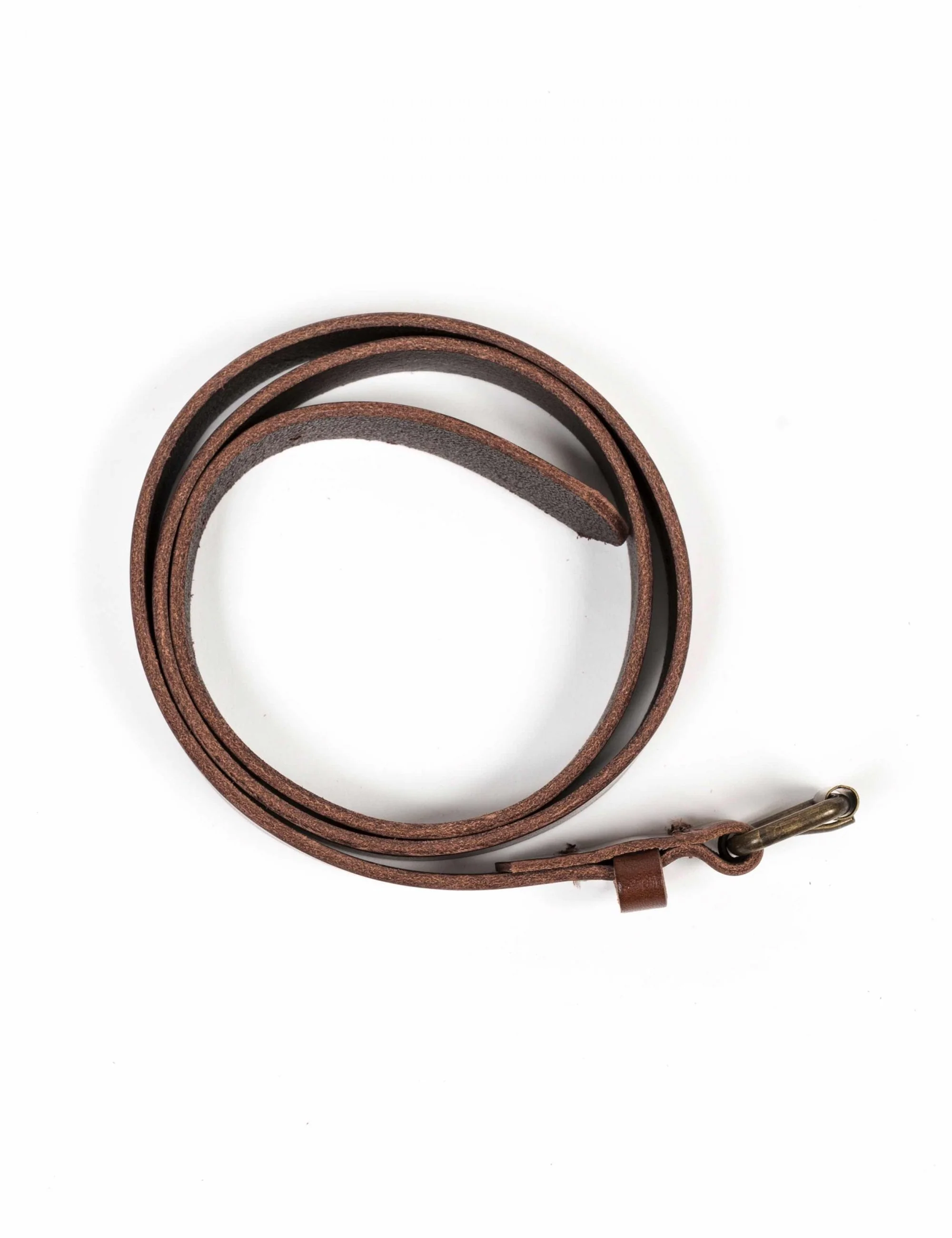 Singi 2.5cm Leather Belt - Brown - Image 4