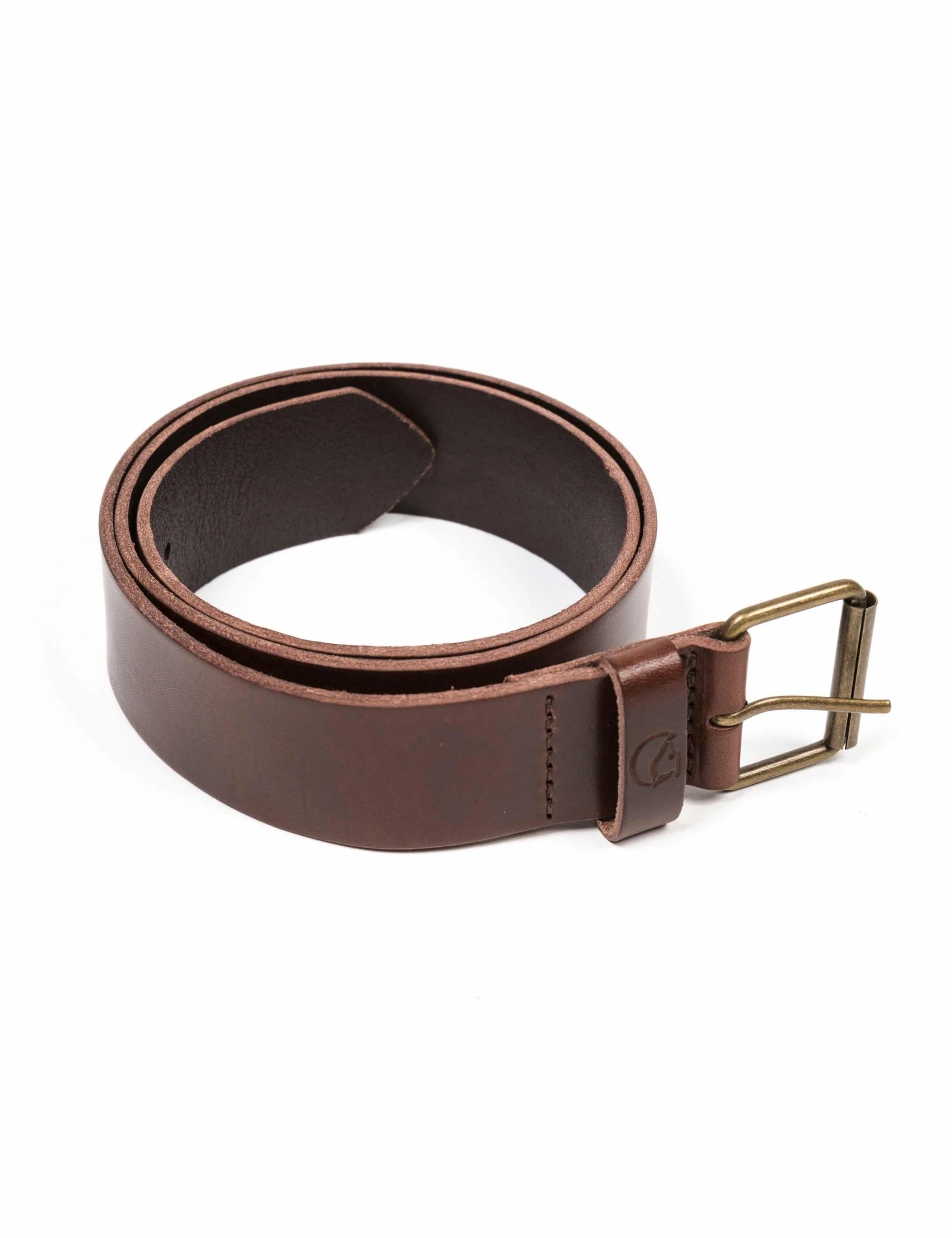 Singi 4cm Leather Belt - Brown - Image 2