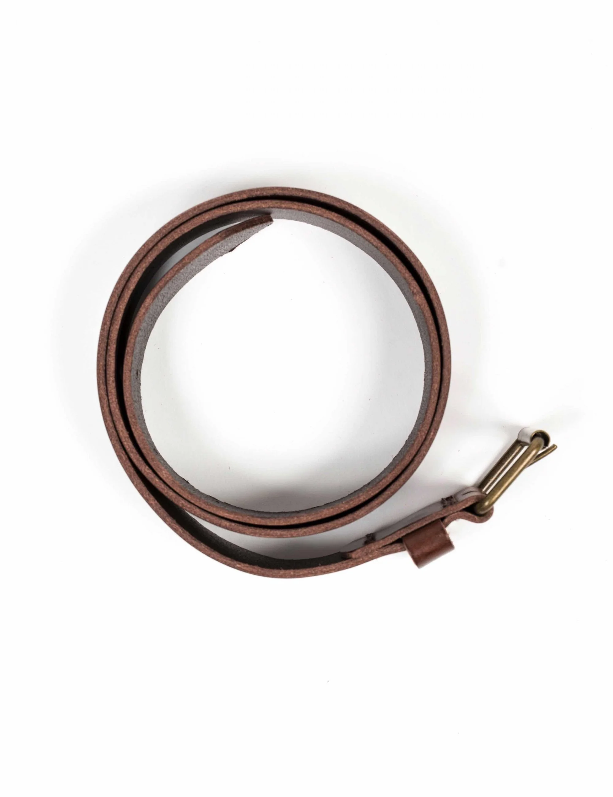 Singi 4cm Leather Belt - Brown - Image 4