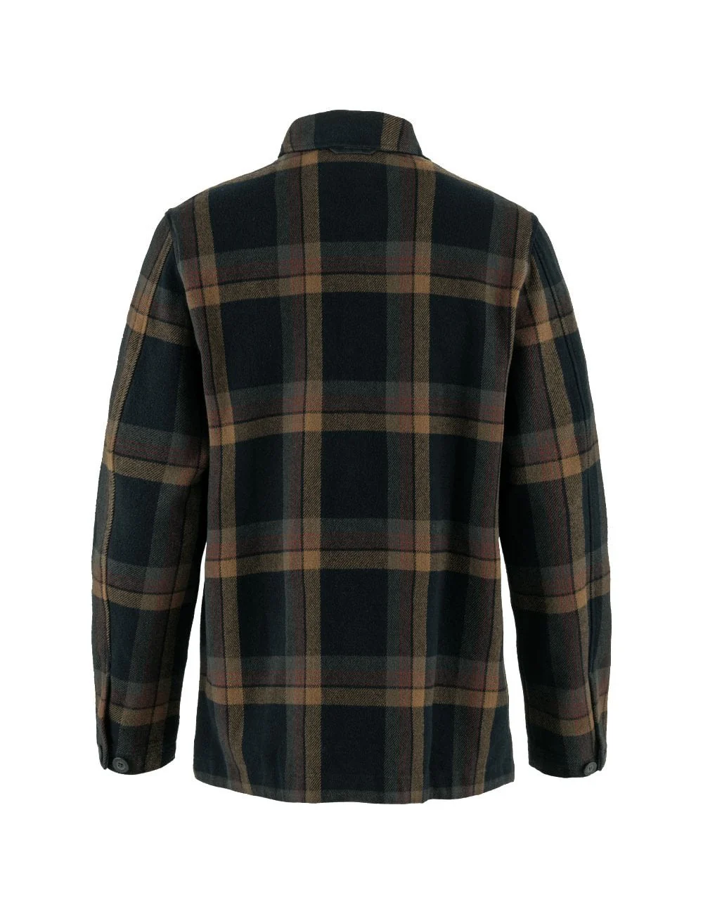Singi Flannel Overshirt - Dark Navy/Wood Brown - Image 2