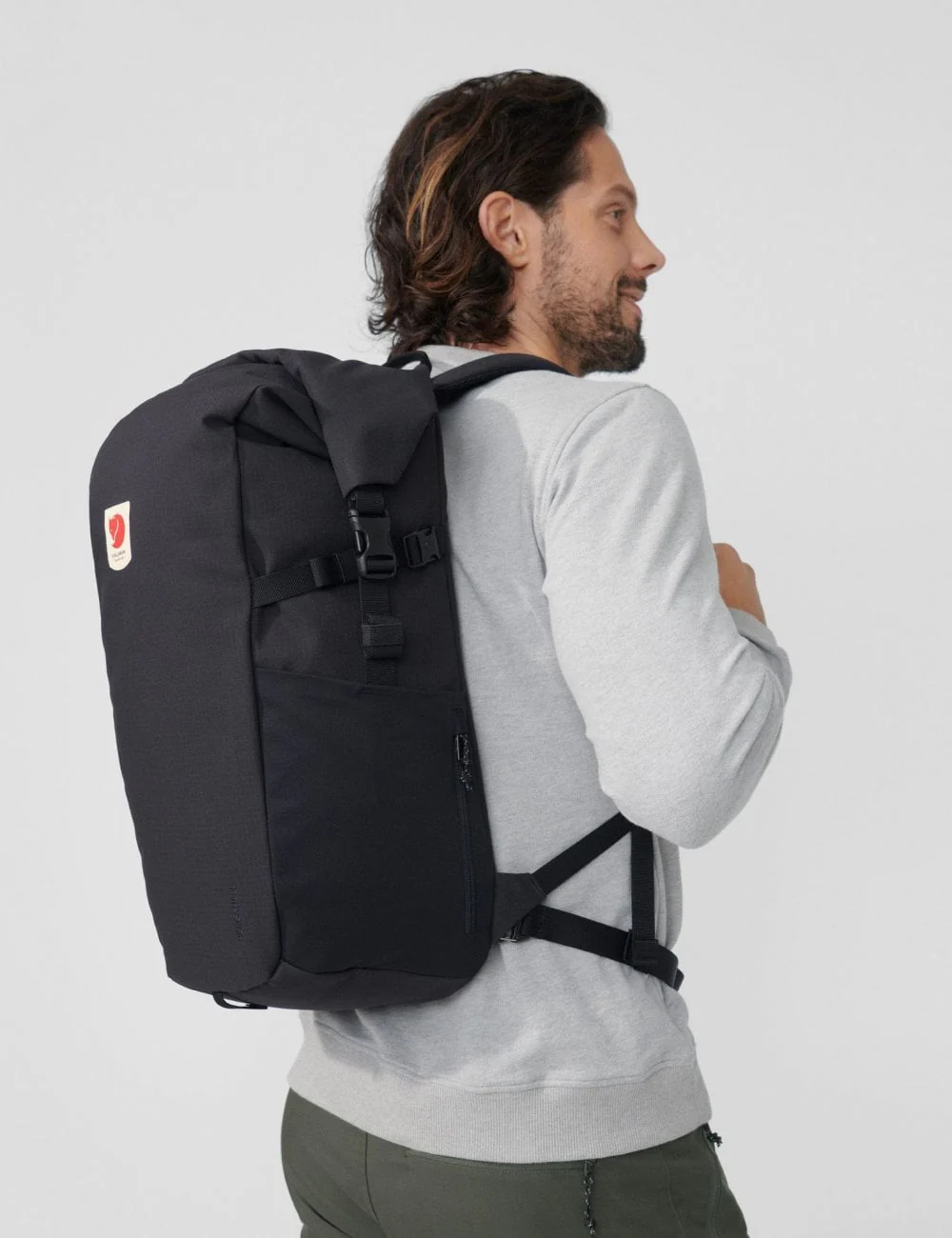 Ulvo Rolltop 30L Backpack - Black - Image 3