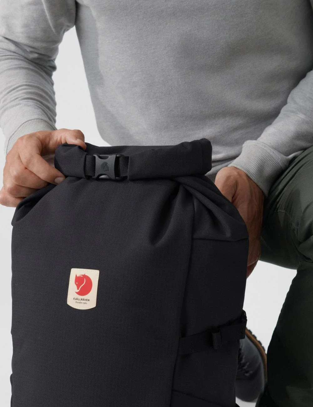 Ulvo Rolltop 30L Backpack - Black - Image 6